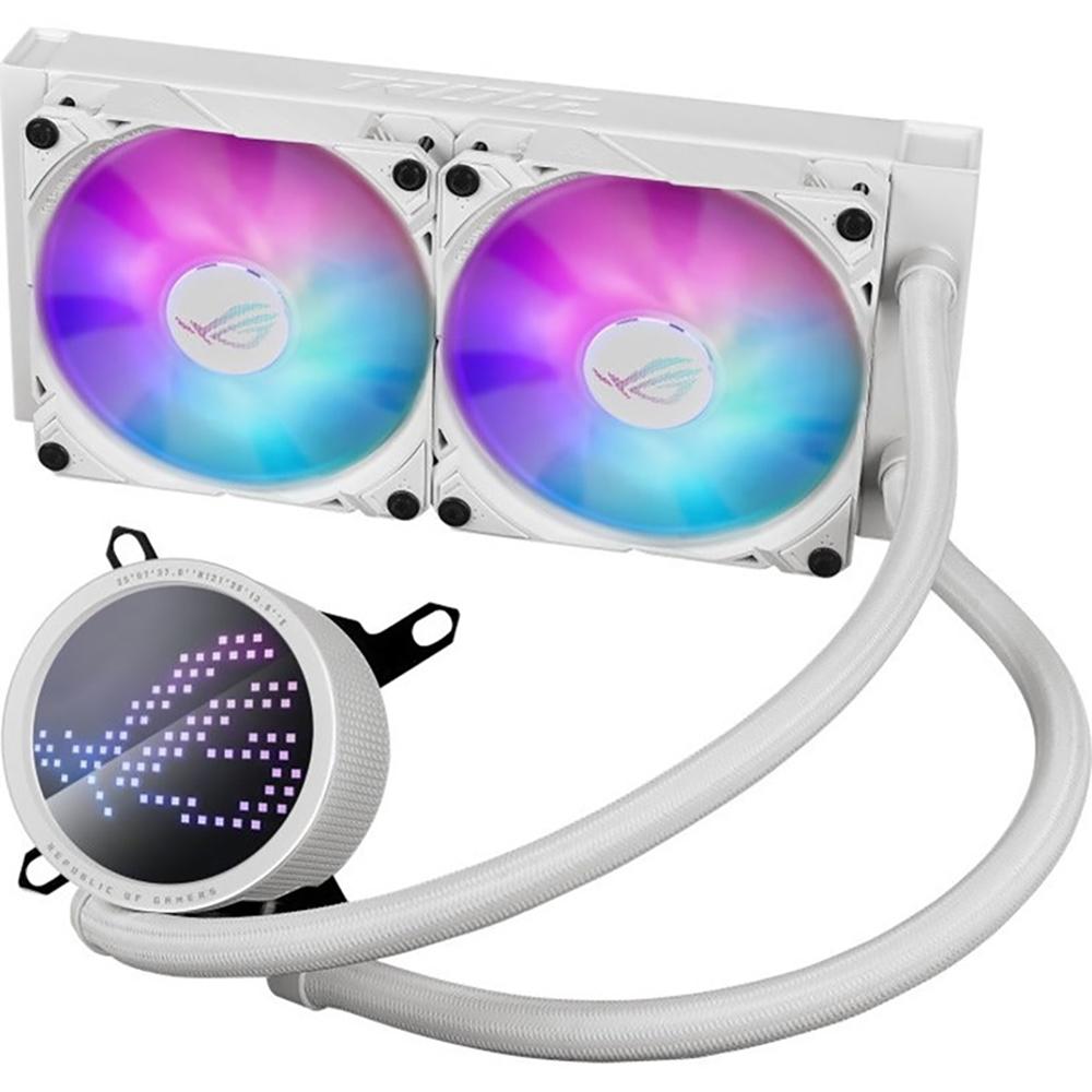 ASUS ROG Ryuo III 240mm ARGB White Liquid CPU Cooler - Premium AIO Cooling for Gaming PCs & High-Performance Workstations