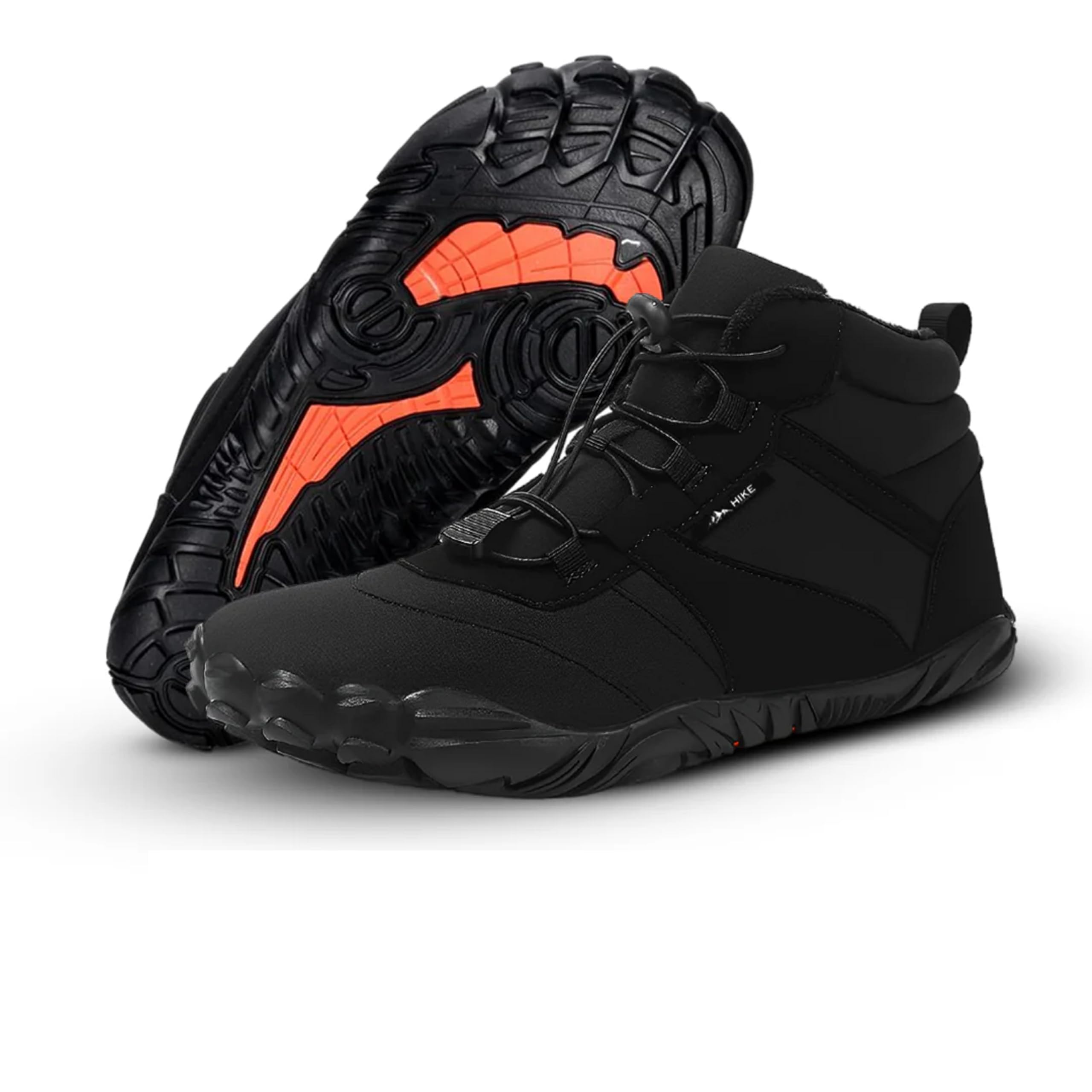Evian Master Non-Slip Waterproof Winter Barefoot Shoes - Wide Toe Box Unisex Hiking Boots for Men & Women - Perfect for Outdoor Adventures, Trail Running & Cold Weather Activities