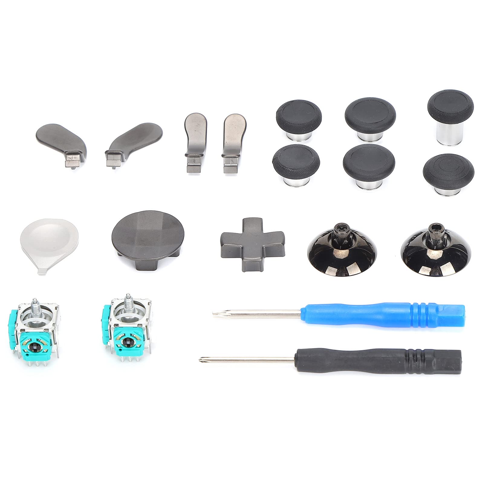 BTIHCEUOT 19-in-1 Gamepad Buttons - Durable Replacement for Elite 2 Controller - Easy Installation for Gaming