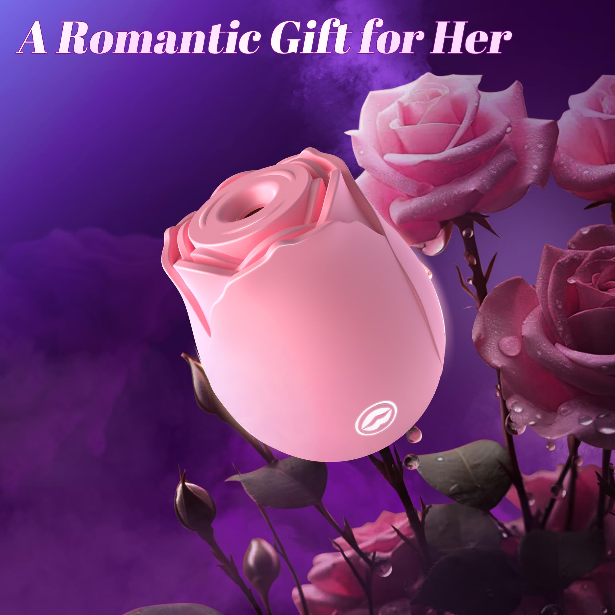 Lolitree Rechargeable Clitoral Stimulator - 10 Vibration Modes & APP Control, Pink Suction Vibrator for Women's Pleasure, Adult Sex Toy for Couples & Solo Play - Perfect for Bedroom Fun, Romantic Nights & Self-Care Moments