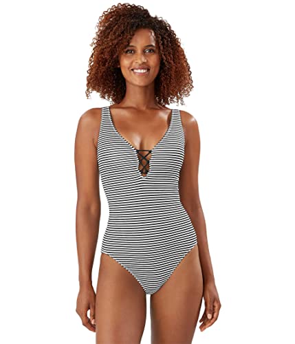 Tommy Bahama Breaker Bay Reversible Lace Back One-Piece Swimsuit | Women's Floral Print Bathing Suit for Beach & Pool | Perfect for Vacation, Summer Getaways & Water Activities