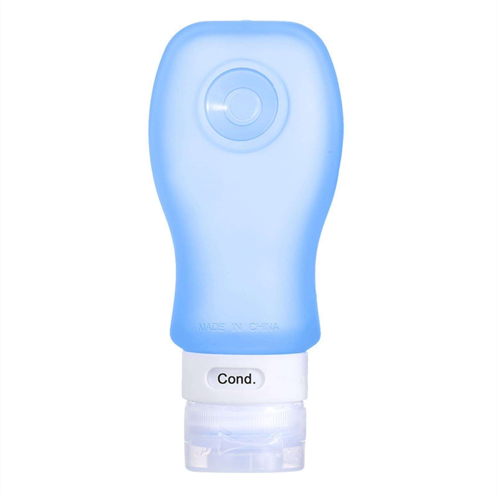5PCS Travel Bottles with Lids - Refillable Silicone Squeezable Containers with Suction Cups | Portable Leak-Proof Toiletry Jars for Shampoo, Lotion & Cosmetics | Perfect for Air Travel, Gym & Vacation (Blue, One Size)
