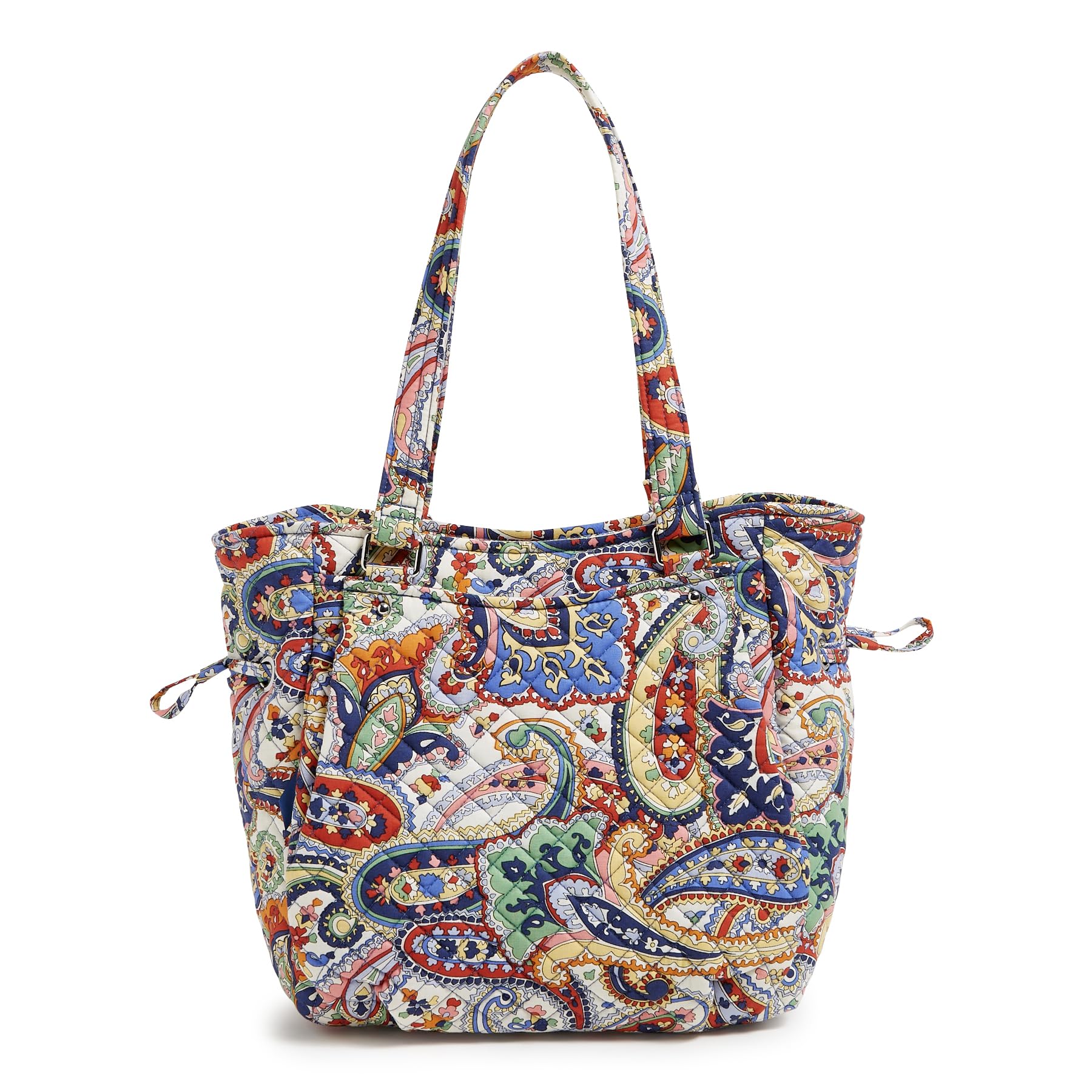 Vera Bradley Cotton Glenna Satchel Purse for Women - Lightweight Shoulder Bag with Adjustable Strap, Perfect for Work, Travel & Everyday Use