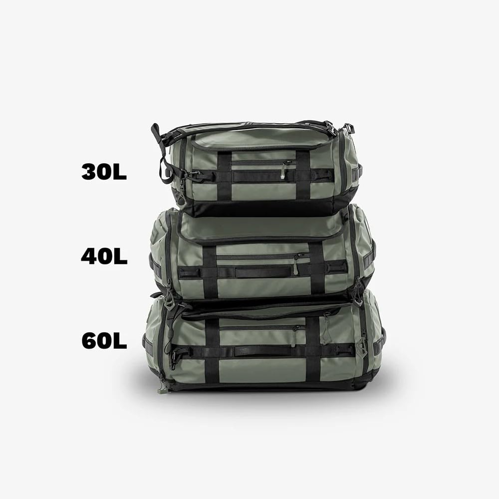 WANDRD CARRYALL 40L Duffel Bag in Wasatch Green - Waterproof Travel Duffel with Laptop Compartment | Perfect for Adventure Travel, Gym & Weekend Getaways