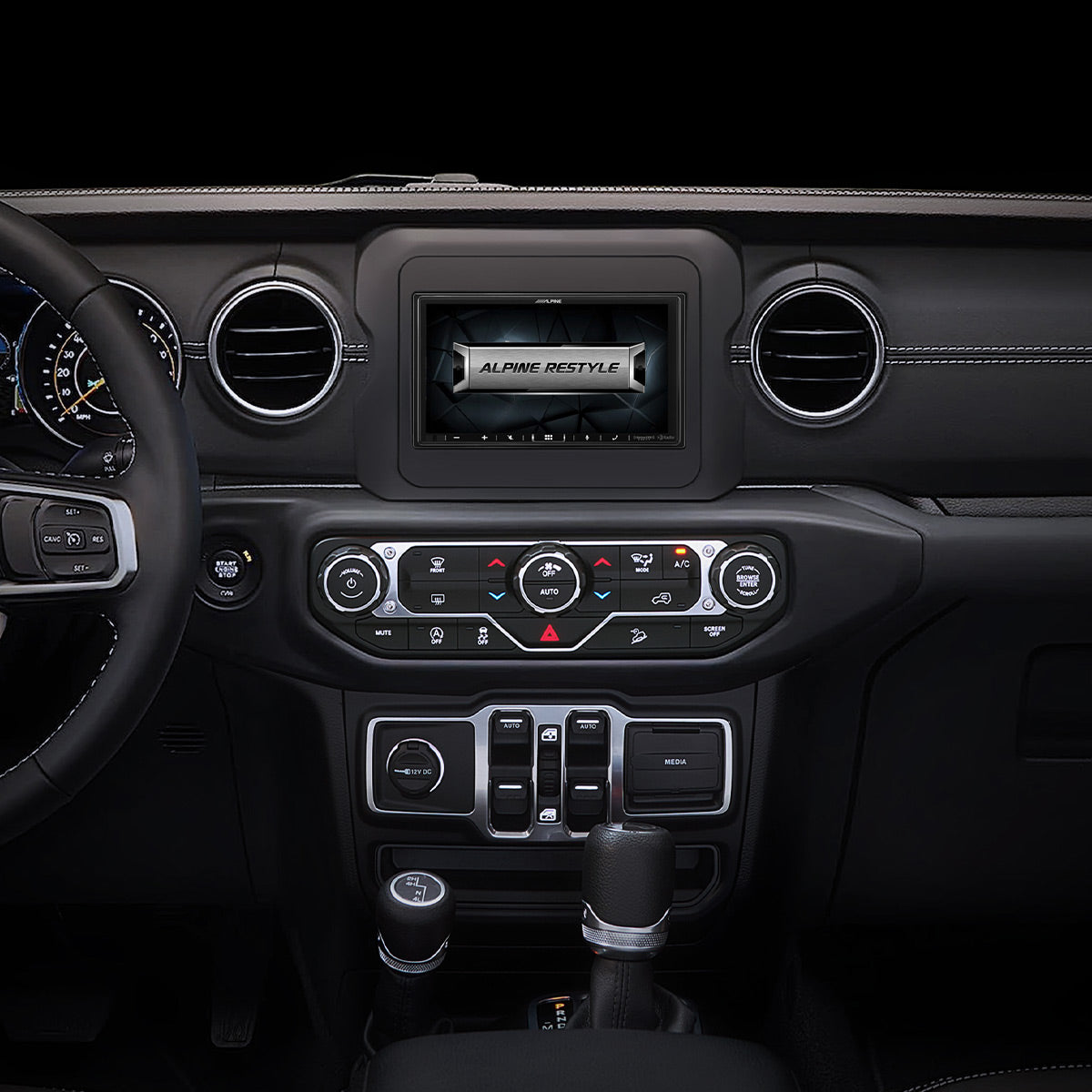 Alpine i407 WRA JL 7-Inch Touchscreen Multimedia Receiver for 2018-2020 Jeep Wrangler & 2020-Up Gladiator - CarPlay, Android Auto, Bluetooth - Perfect for Off-Road Adventures & Daily Commutes
