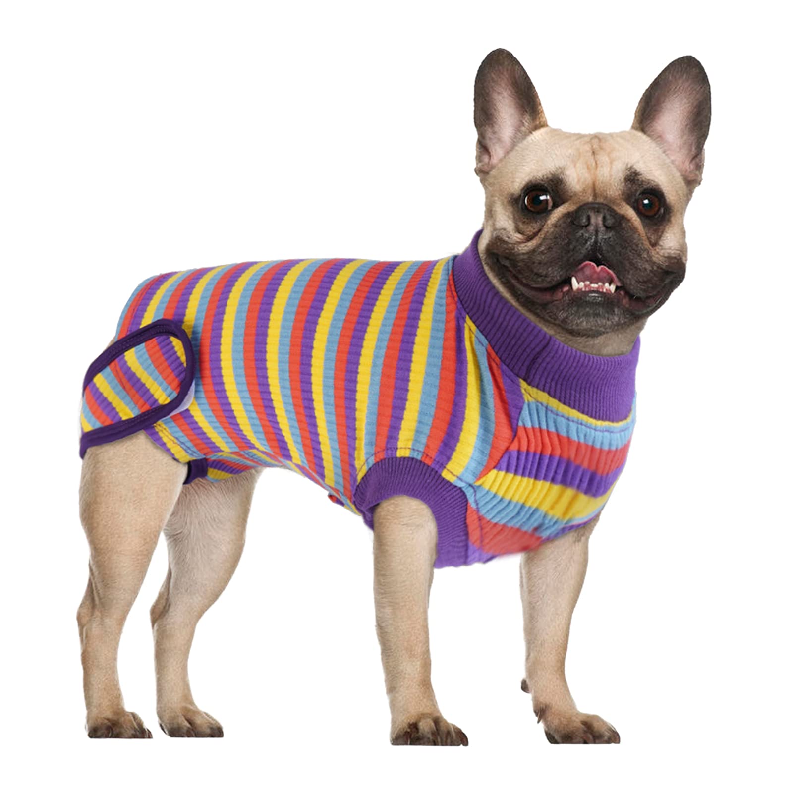 OUOBOB Dog Recovery Suit - Post-Surgery Pet Bodysuit for Male & Female Dogs | Soft E-Collar Alternative to Prevent Licking Wounds | Ideal for Spay/Neuter, Abdominal Surgery & Wound Care | Perfect for Indoor Healing & Vet Visits