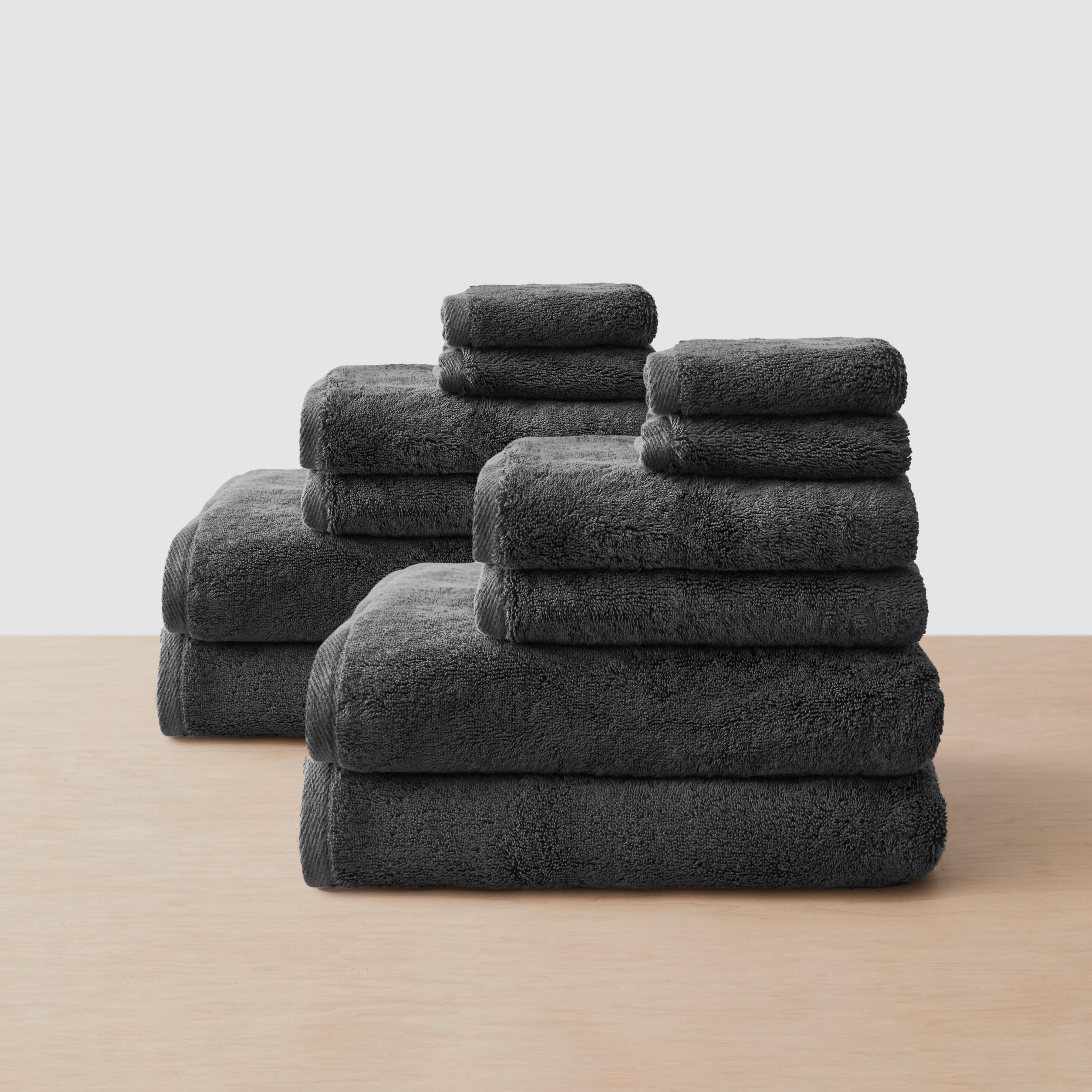Premium Organic Cotton Plush Bath Towel Set - Ultra Soft & Absorbent for Spa, Bathroom & Beach Use