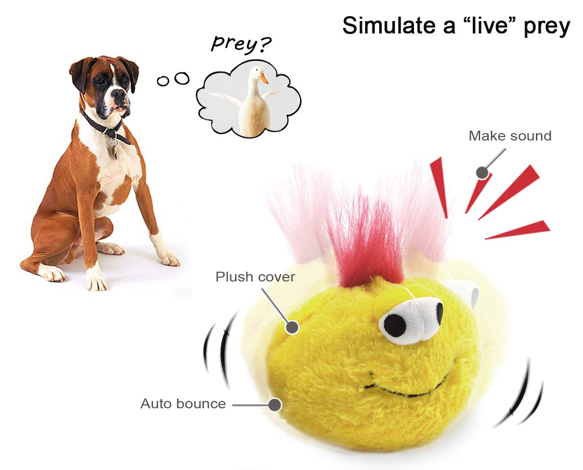 Interactive Plush Electric Dog Toy with Vibration & Squeaky Sounds - Battery Operated Pet Anxiety Relief Toy for Boredom Prevention (Kit) - Perfect for Indoor Play, Training & Keeping Dogs Entertained