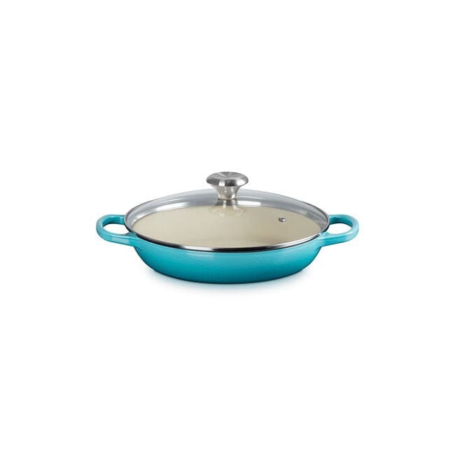 Le Creuset 2.25 Quart Braiser with Glass Lid - Enameled Cast Iron Dutch Oven for Cooking, Baking & Serving | Multiple Colors | Perfect for Stovetop, Oven & Tabletop Use