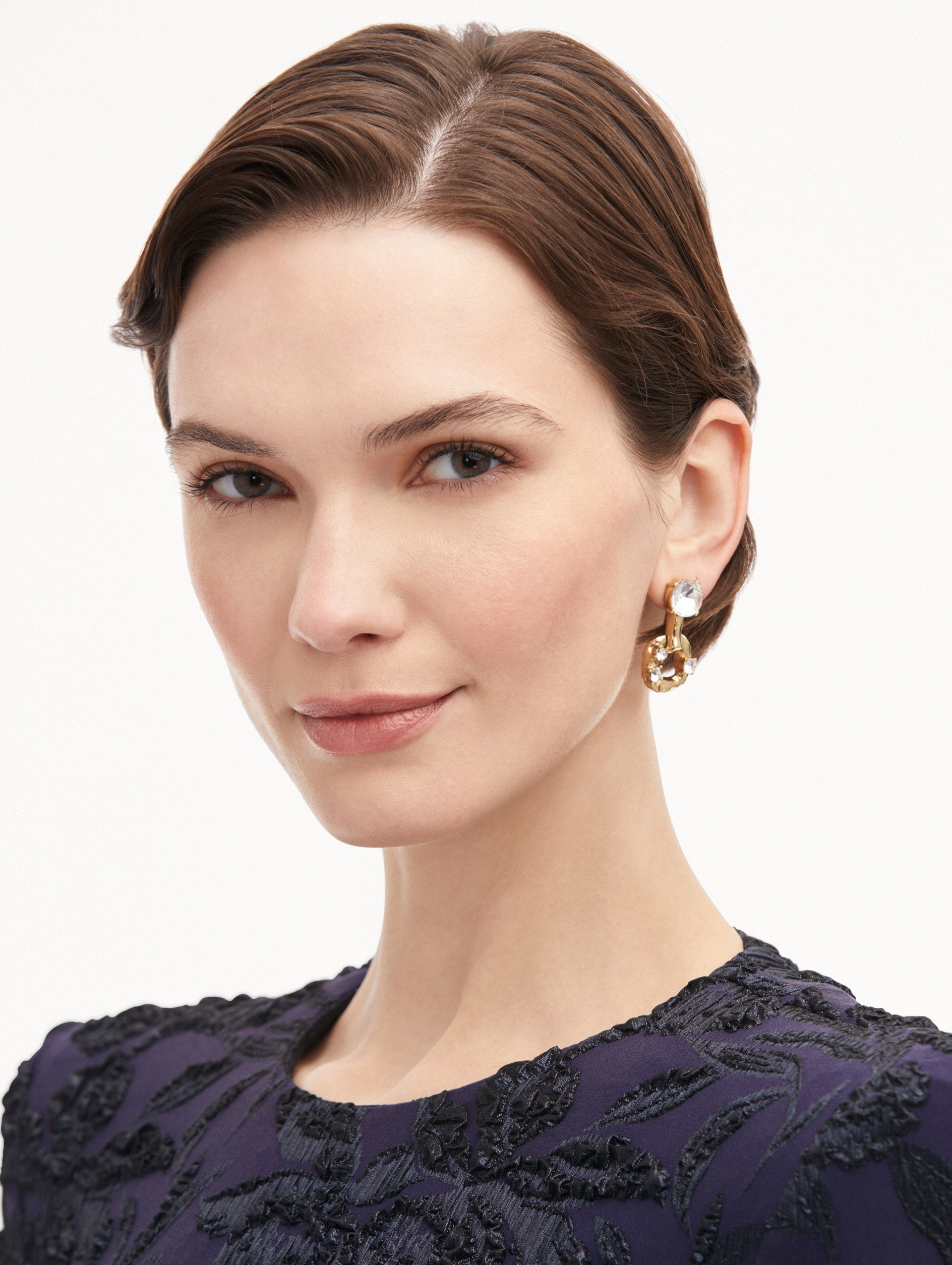 Scramble Chain Link Earrings for Women - Trendy Gold Plated Dangle Hoop Earrings for Everyday Wear | Perfect for Parties, Work & Casual Outfits