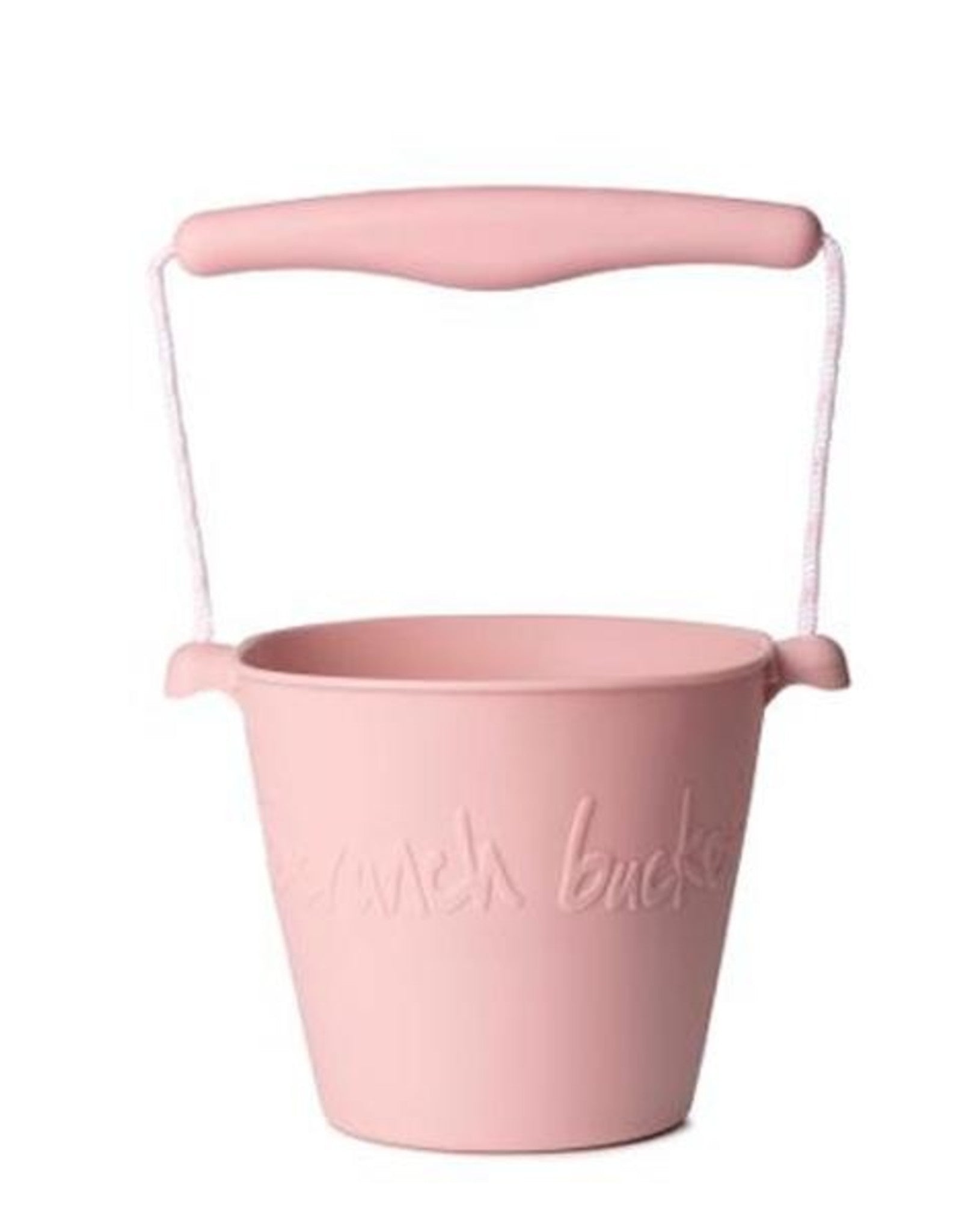Scrunch Beach Bundle with Bucket, Spade, Rake & Molds - Dusty Rose | Kids Sand Toys for Beach Vacation, Backyard Play & Summer Activities