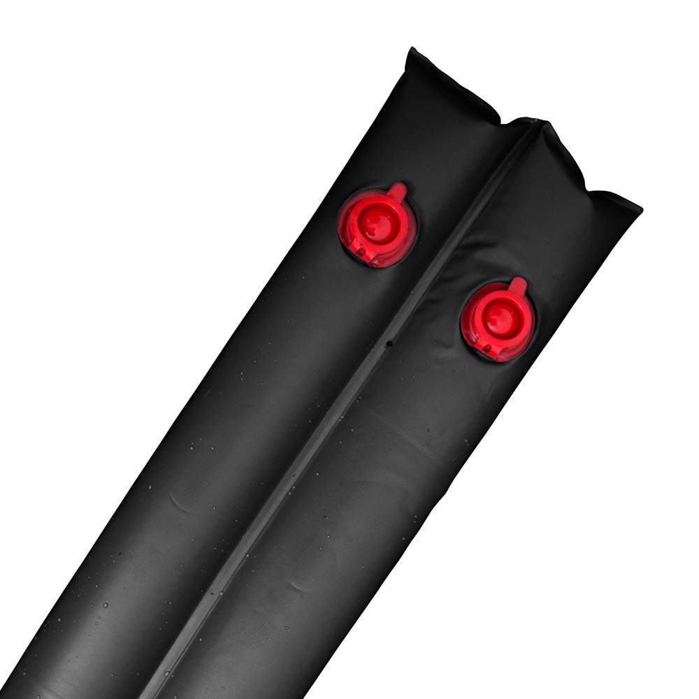 Harris Pool Products Commercial-Grade Water Tubes/Bags for In-Ground Pools - Heavy Duty 24-Gauge UV-Protected Vinyl (8ft Super Duty Double Chamber, 12-Pack, Black) | Perfect for Pool Winterizing, Leak Prevention & Groundwater Protection