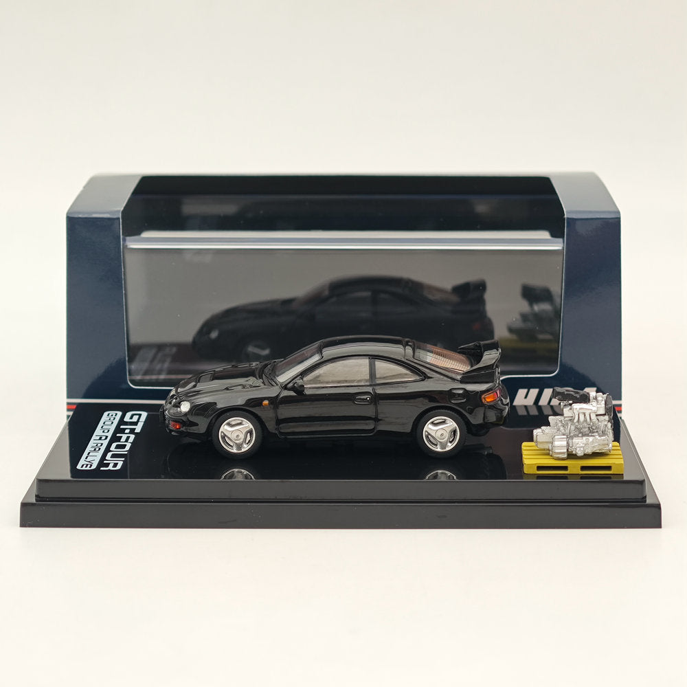 1/64 Scale Toyota Celica GT-Four ST205 WRC Edition Diecast Model Car - Black HJ641064ABK - Collectible Hobby Japan Toy for Car Enthusiasts & Gift Idea | Display, Racing Collection, Birthday Present