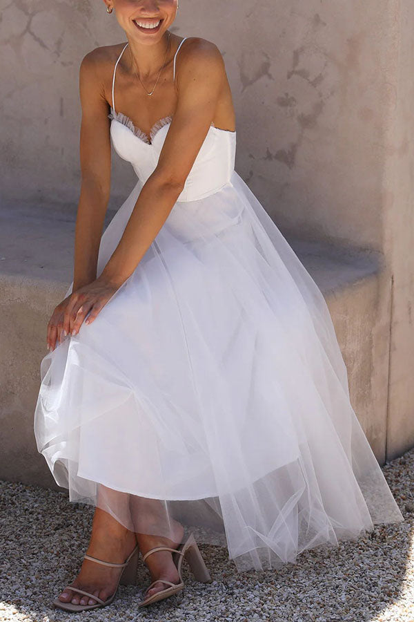 Elegant Chiffon Princess Maxi Dress with Suspenders for Women - Perfect for Parties, Weddings & Special Occasions