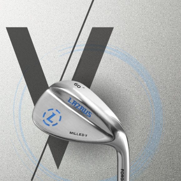 Lazrus Premium Milled V Wedges Golf Club Set - 52°, 56°, 60° Loft - Forged Wedges for Short Game & Bunker Shots - Perfect for Golfers Seeking Precision & Spin Control on the Course
