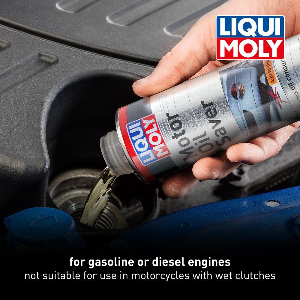 LIQUI MOLY Motor Oil Saver 300ml - Engine Oil Additive for Improved Performance & Reduced Friction - Extends Engine Life - Perfect for Cars, Trucks & Motorcycles