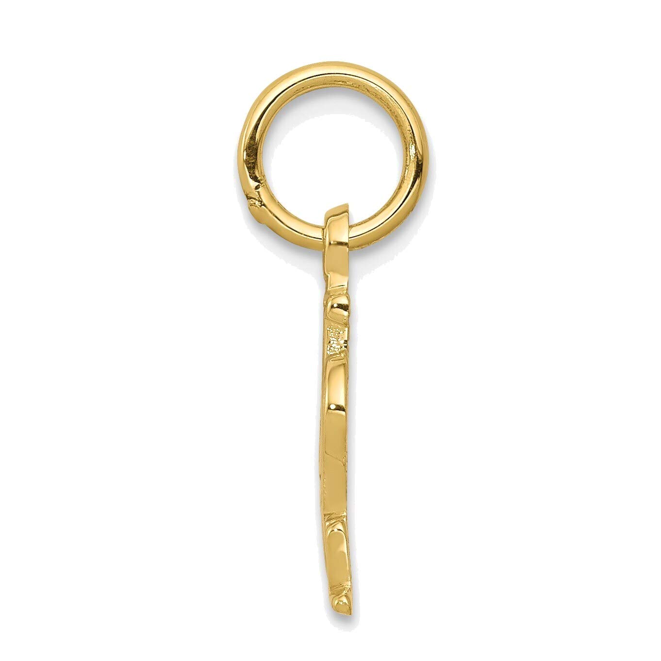 10K Yellow Gold Football Charm Jewelry for Sports Fans