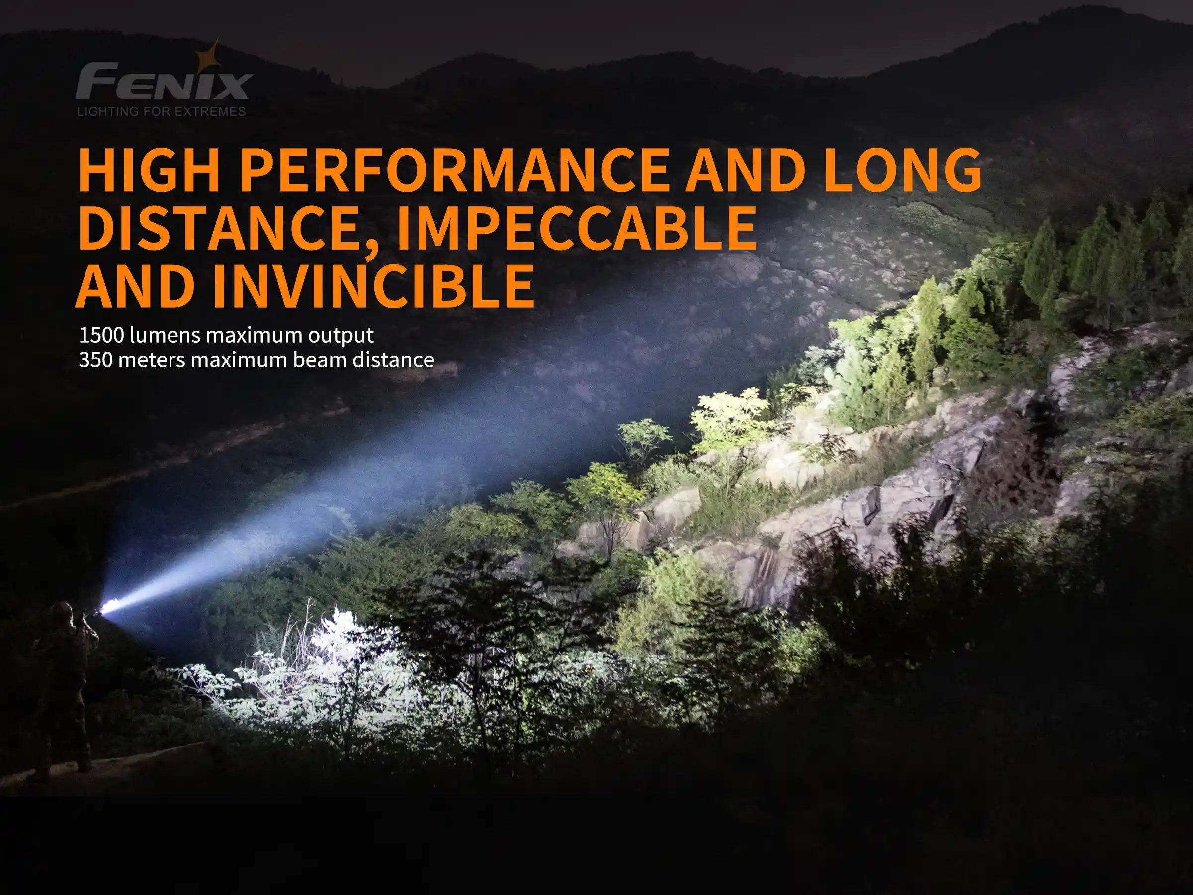 Fenix TK26R Tactical LED Flashlight - 1500 Lumens High Power Rechargeable Flashlight for Camping, Hiking, Emergency & Outdoor Adventures