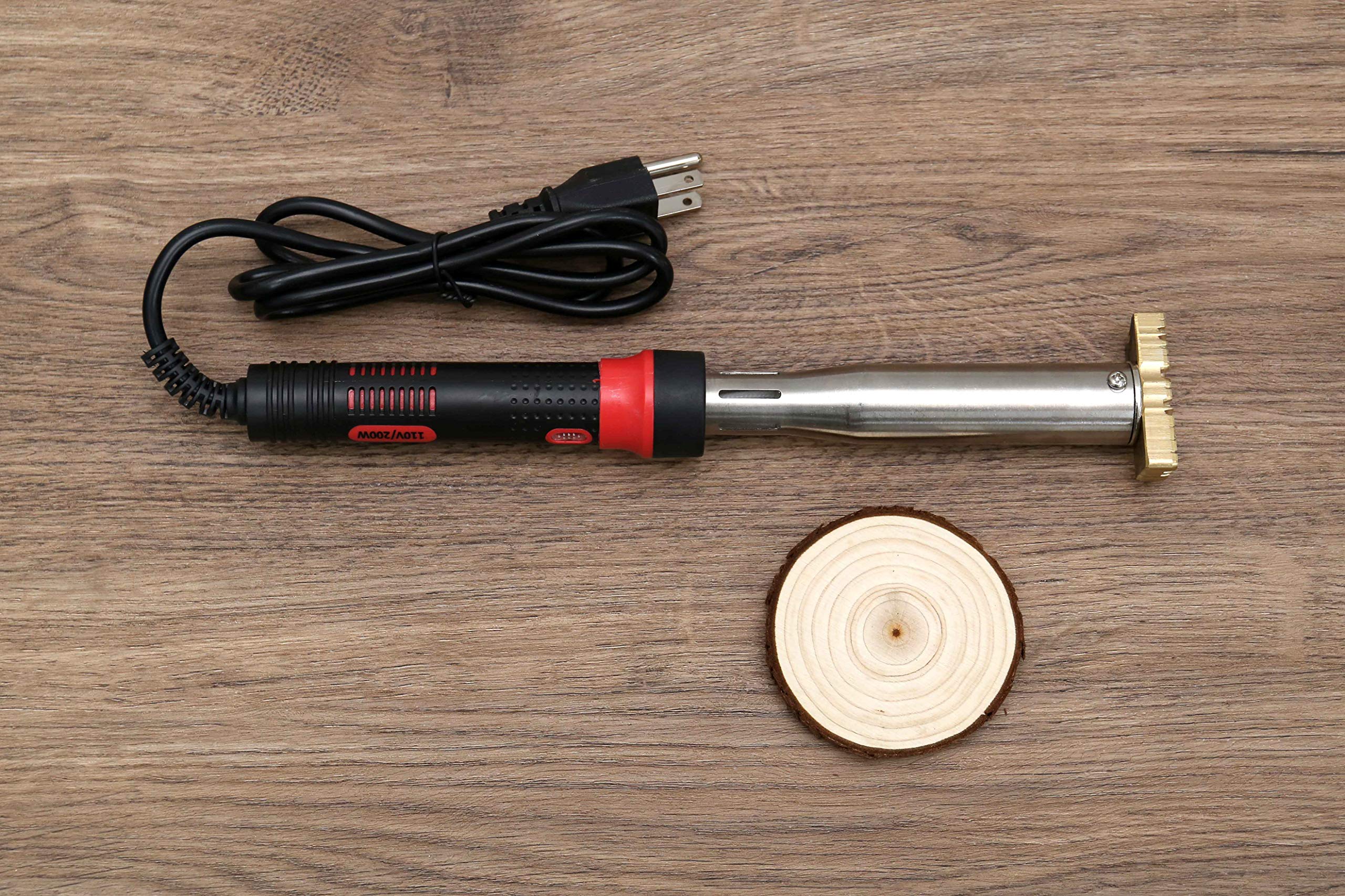 Custom Electric Wood Branding Iron 200W 110V with Personalized Stamp (1