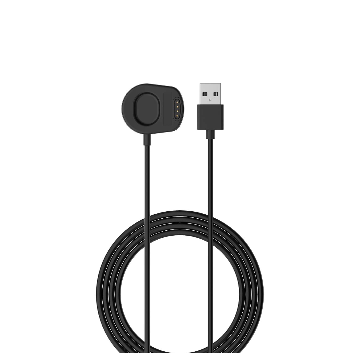 Suunto 7 Charger Cable - 3.3ft USB Replacement Charging Cord & Dock Adapter for Suunto 7 GPS Sport Smartwatch (2-Pack, Black) | Perfect for Travel, Gym & Outdoor Activities