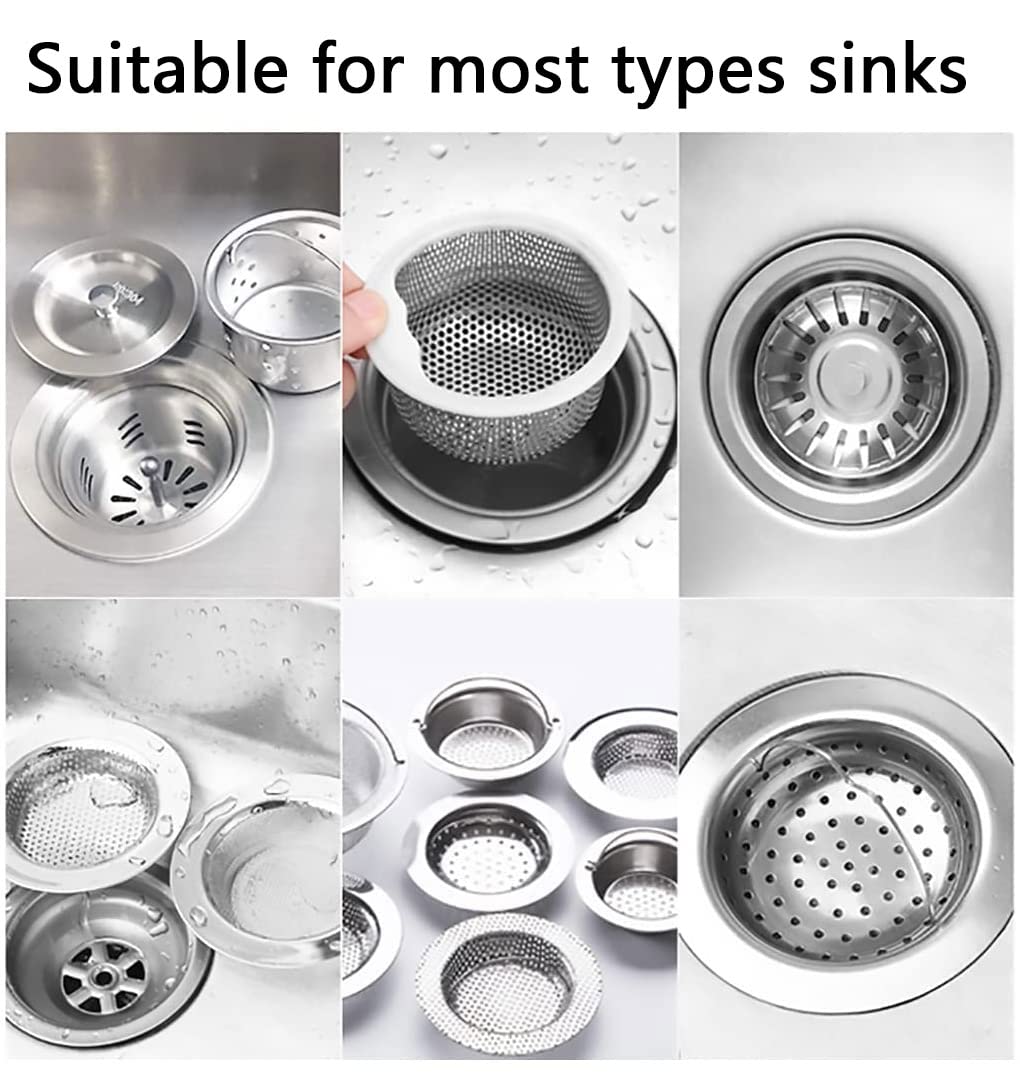 **Txibikn 200PCS Disposable Kitchen Sink Strainer Bags - Elastic Sink Filter Net for Food Waste, Hair & Debris - Perfect for Home, Restaurant & RV Use**