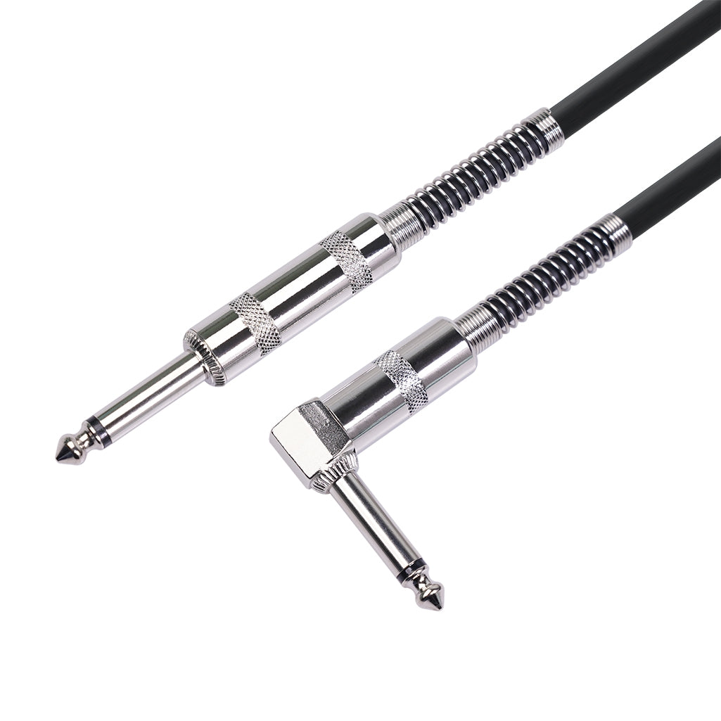 6.35mm Guitar Cable - 1/4 Inch Instrument Cable for Electric Guitar, Bass, Amp - Durable Shielded Audio Cord for Professional Musicians & Home Studio Use