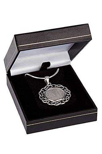 1967 Lucky Irish Pendant Necklace - Rhodium Plated Vintage Jewelry - Birthday Gift for Women | Perfect for St. Patrick's Day, Irish-Themed Parties & Special Occasions
