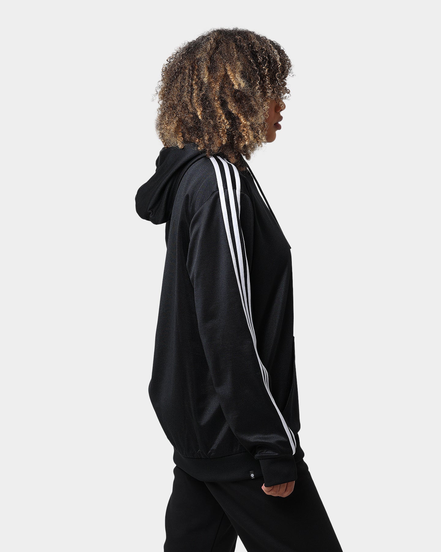 Adidas Classics HS Trefoil Hoodie for Men & Women - Black Cotton Pullover Sweatshirt with Front Pocket | Casual Streetwear, Gym, Lounge Wear