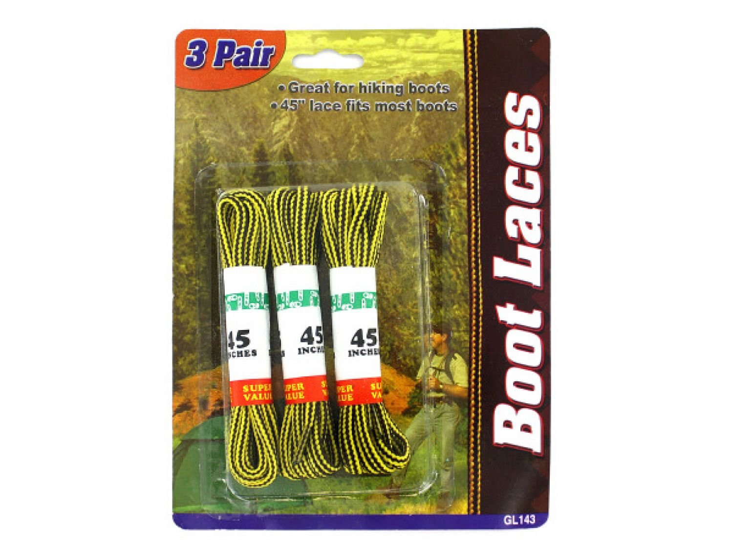 72 Pairs Bulk Nylon Boot Laces - Durable & Strong Shoelaces for Work Boots, Hiking Shoes, Military Boots - Perfect for Outdoor, Work & Tactical Use