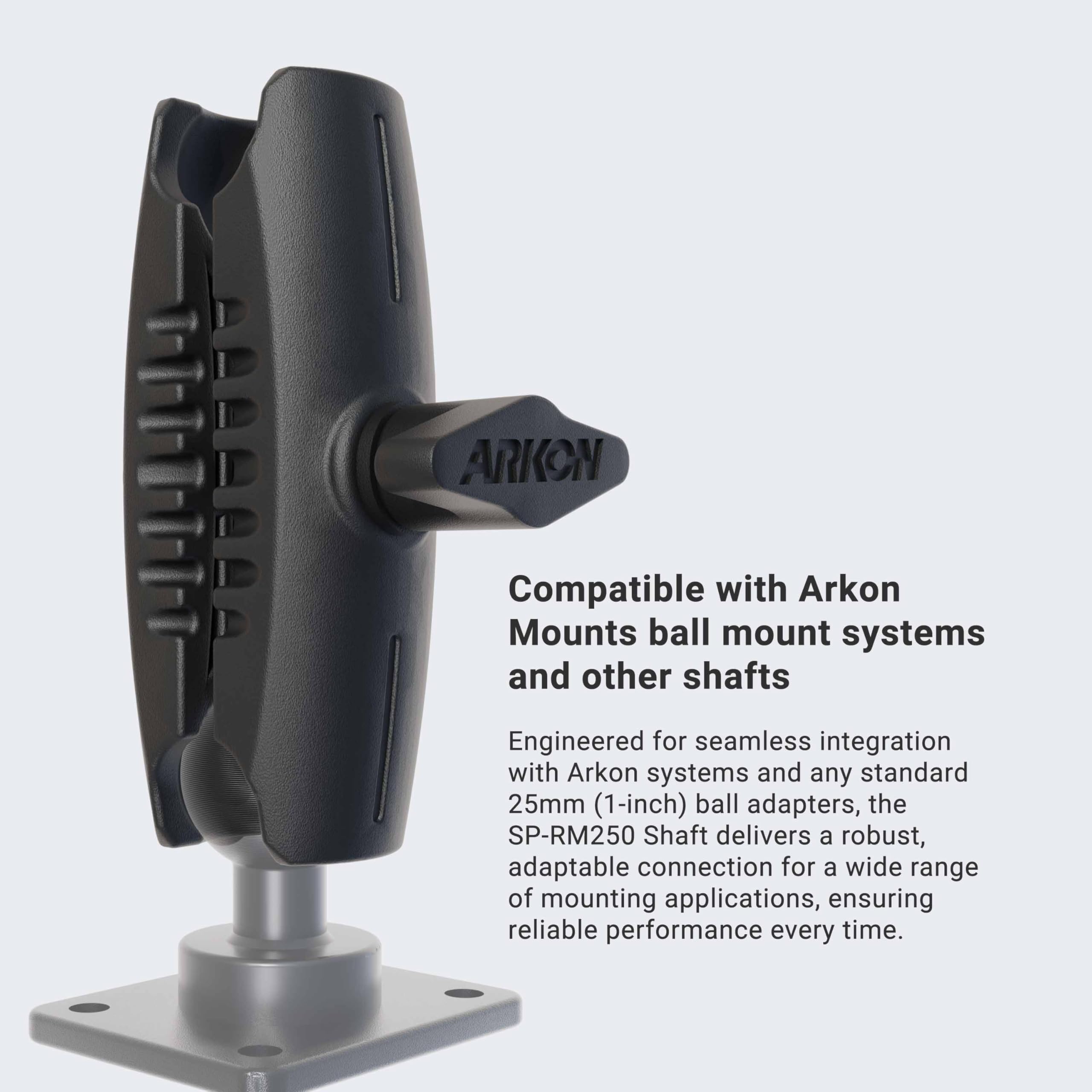 Arkon Heavy Duty Drill Base Tablet Mount - Universal Holder for iPad Air 2/Air/4/3/2 & Samsung Galaxy Note 10.1/Tab Pro 12.2 - Perfect for Construction Sites, Workshops & DIY Projects (TABRMAMPS)