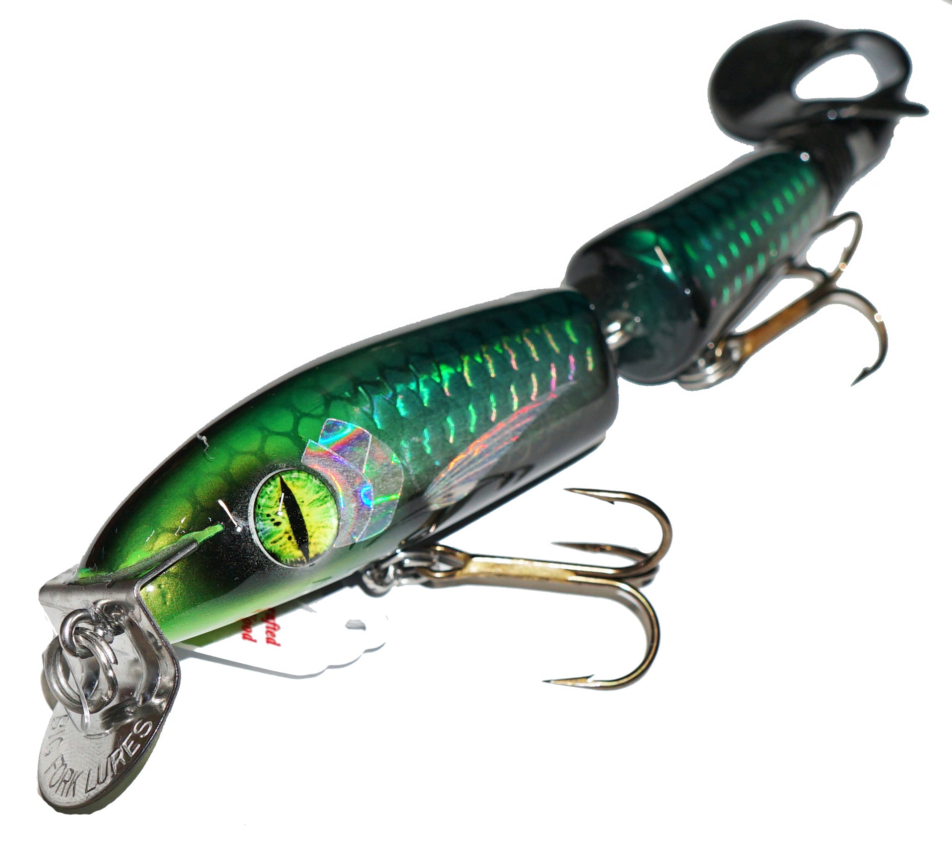 Big Fork Reef Digger Shallow Black Mamba Holo Series LAT - Saltwater Fishing Lure for Bass, Snapper & Grouper - Perfect for Offshore & Inshore Angling