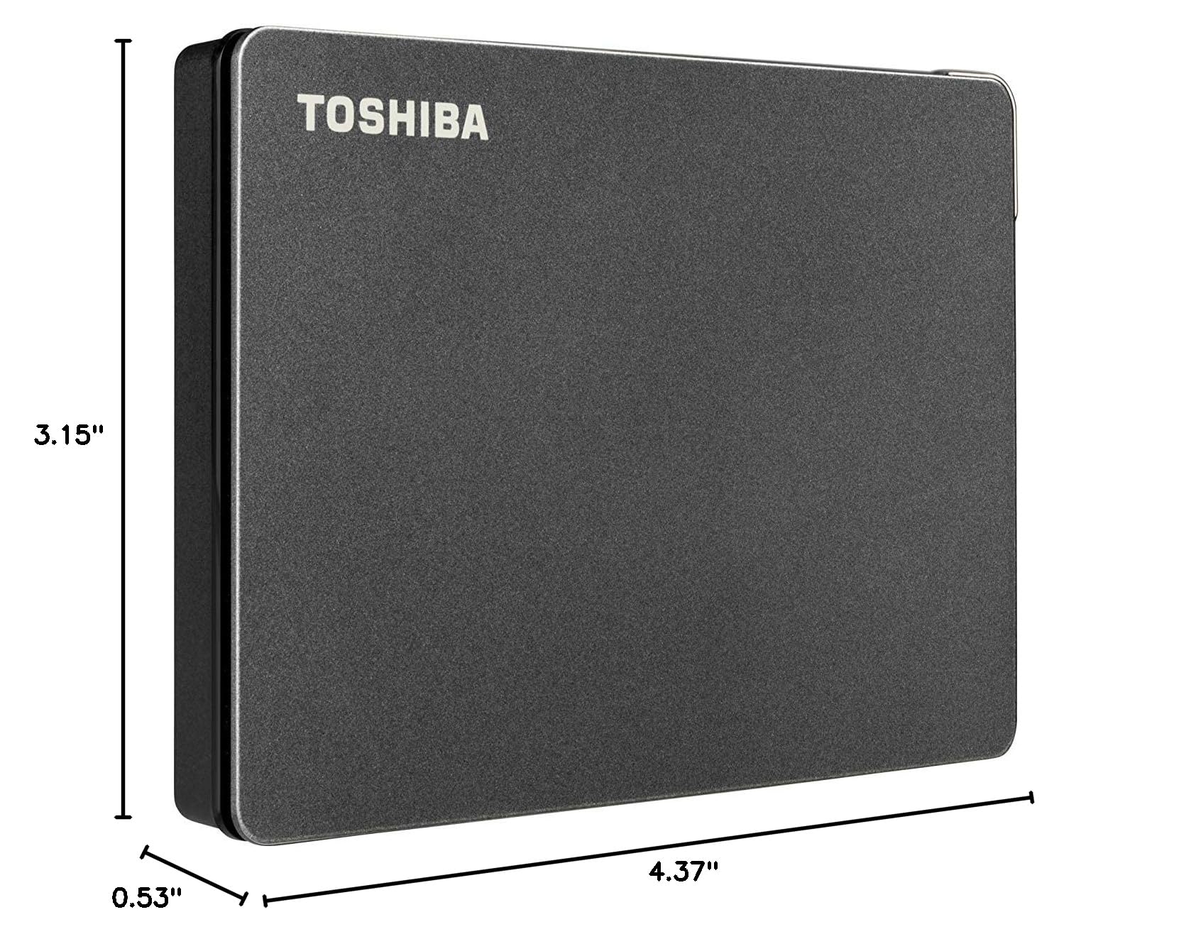 Toshiba Canvio Gaming 2TB Portable External Hard Drive USB 3.0 - High-Speed HDD for PS5, Xbox Series X, PC & Mac (Black) | Expand Storage for Games, Movies & Backups | Plug & Play for Console & Desktop