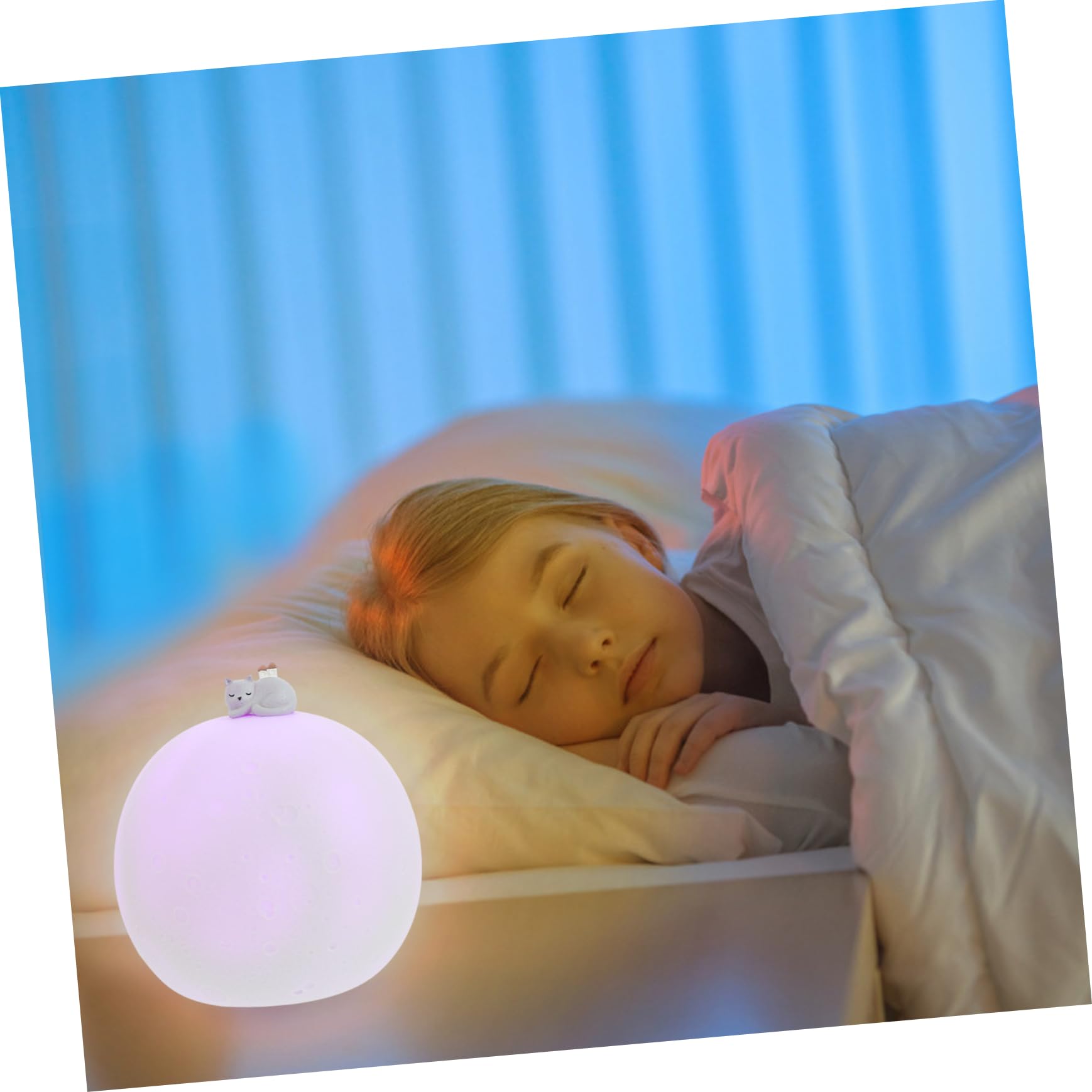PRETYZOOM Wireless Moon Lamp with Touch Control - 3D Printed LED Night Light for Kids & Adults - Bedside, Nursery, Home Decor - Perfect for Bedrooms, Gifts & Relaxation