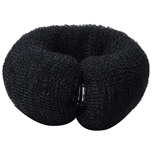 DIY Snap Hair Bun Maker Tool - Women's Foam Hair Shaper Ring for Easy Updos, Ponytails & Buns | Thin Hair Accessories with Barrettes & Clips | Perfect for Workouts, Weddings & Everyday Styling