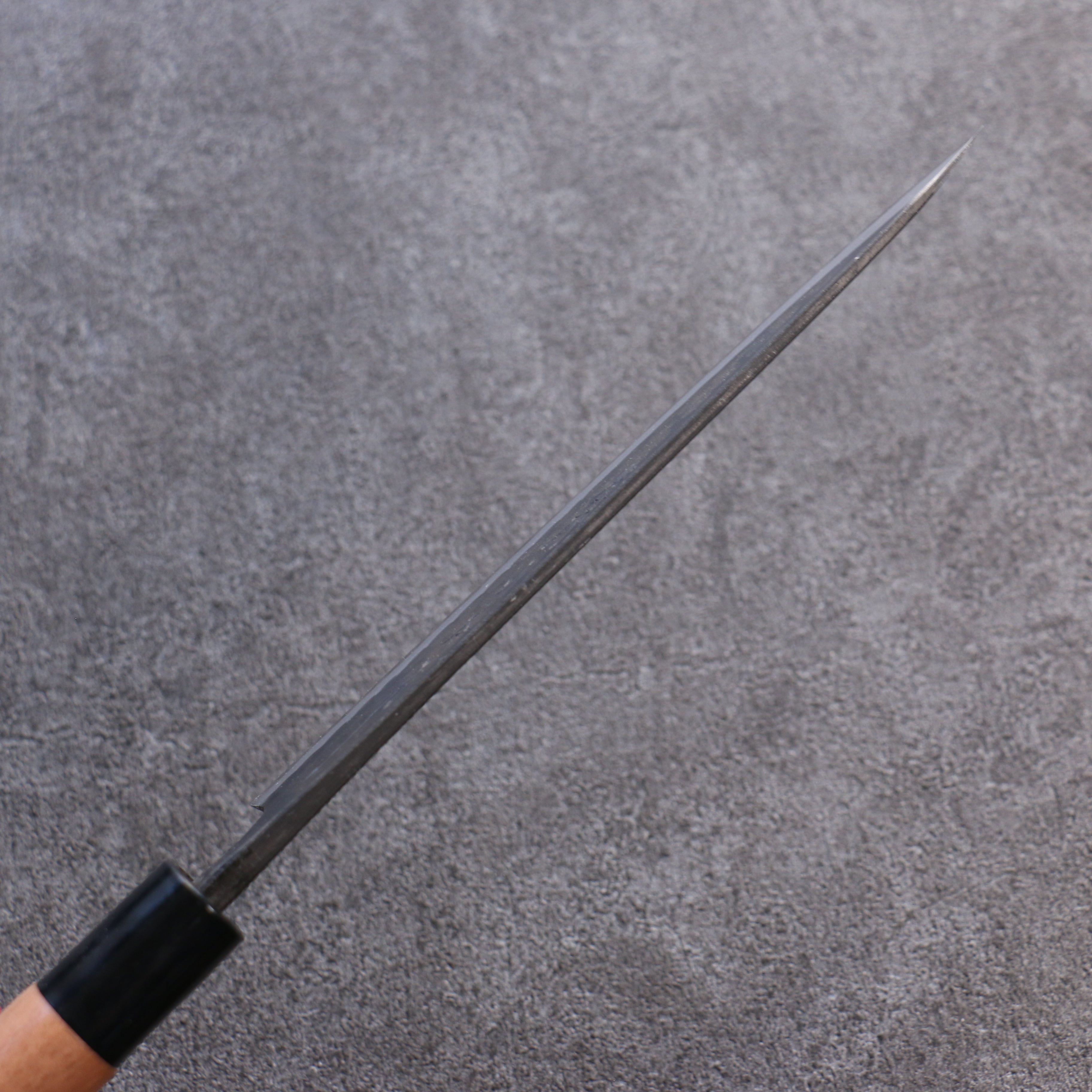 Premium Nao Yamamoto Blue Steel Kurouchi Hammered Gyuto Chef Knife 180mm with Walnut Handle - Perfect for Sushi, Meat Slicing & Professional Kitchen Use
