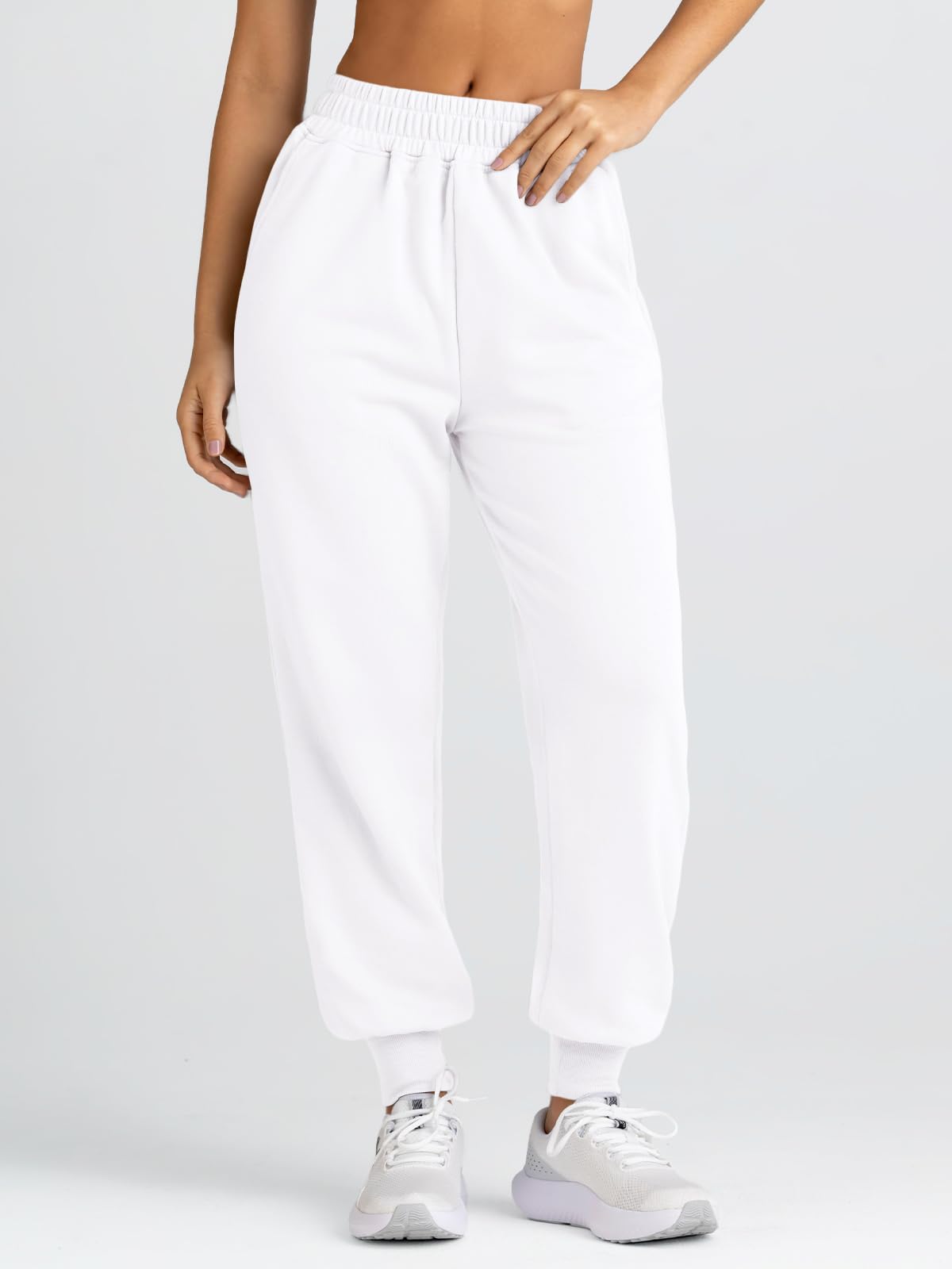 Yovela Women's High Waisted Baggy Sweatpants - Y2K Aesthetic Casual Joggers with Pockets, Warm Fall Pants for Lounge, Workout & Streetwear Fashion