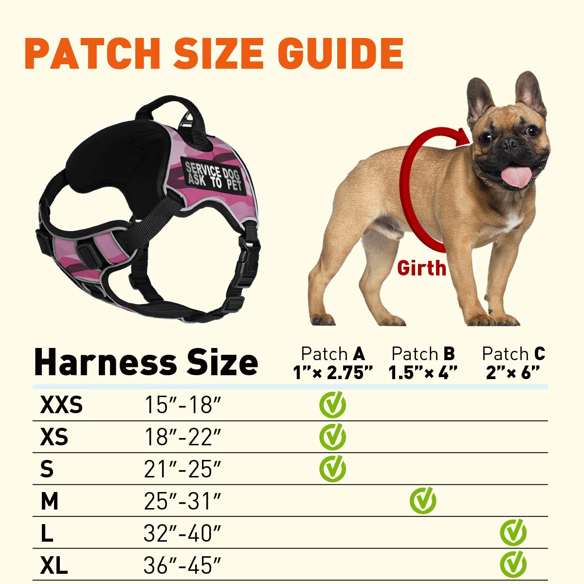 No-Pull Dog Harness with Reflective Patches & Quick Release Buckles - Soft Comfortable Vest for Medium Dogs 21-25