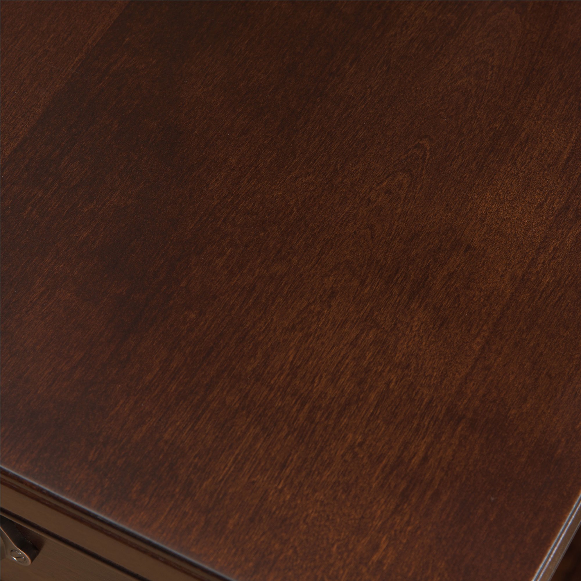 Leick Home 10537 Laurent One Drawer Swing Arm Lamp Side Table with Shelf - Chocolate Cherry Finish, 16