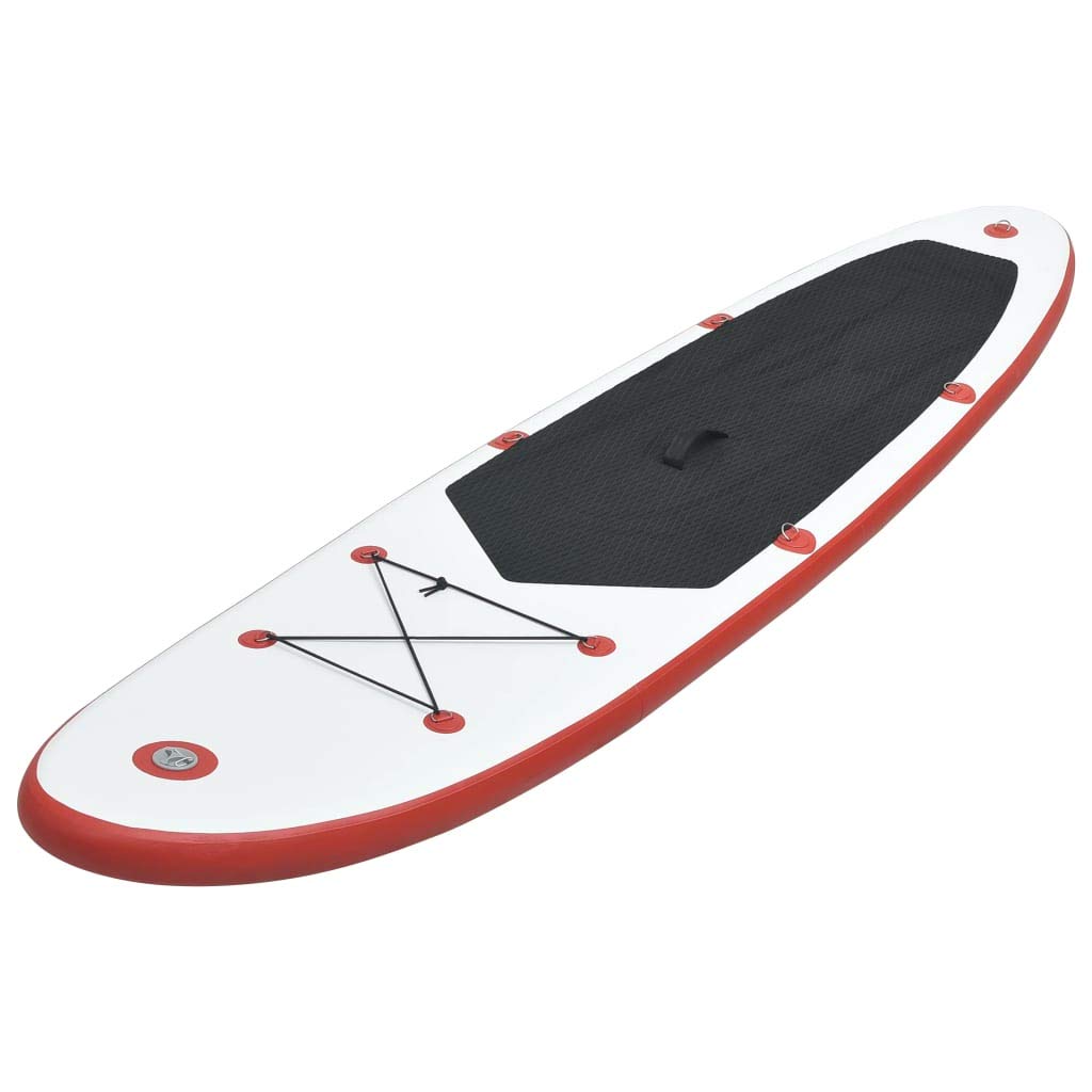 **CHARMMA Inflatable Stand Up Paddle Board Set - 12.8KG Lightweight SUP Surfboard for Adults & Kids - Red & White Design - Perfect for Lakes, Rivers & Ocean Surfing**