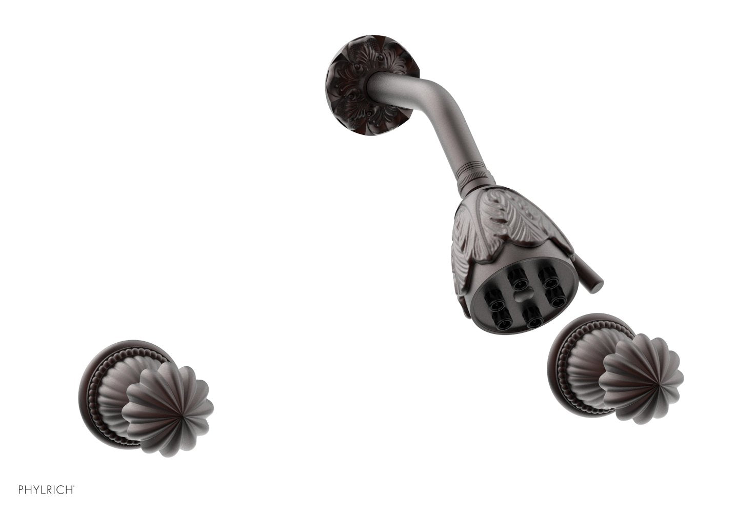 GEORGIAN & BARCELONA Two Handle Shower Set K3361 - Chrome Bathroom Faucet with Cross Handles for Modern & Traditional Home Decor - Perfect for Master Bath, Guest Bath, and Spa-Like Showers