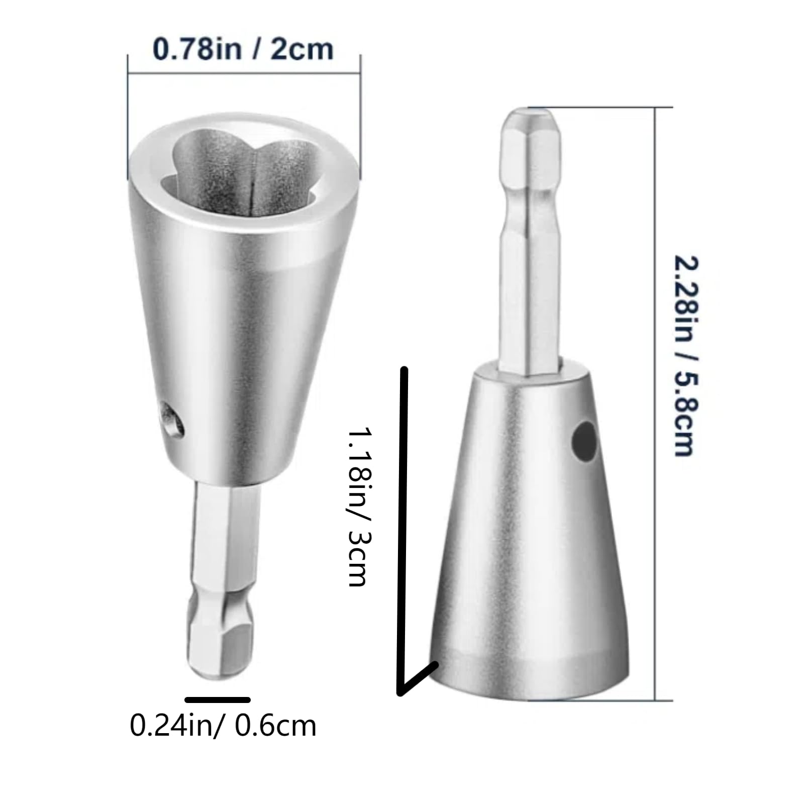Automatic Wire Stripper and Twister Tool for Drill - Quick Cable Stripping & Wire Nut Twister - Portable Electrical Wire Connector Tool (2pcs) - Perfect for DIY Electrical Projects, Home Wiring, and Professional Electricians