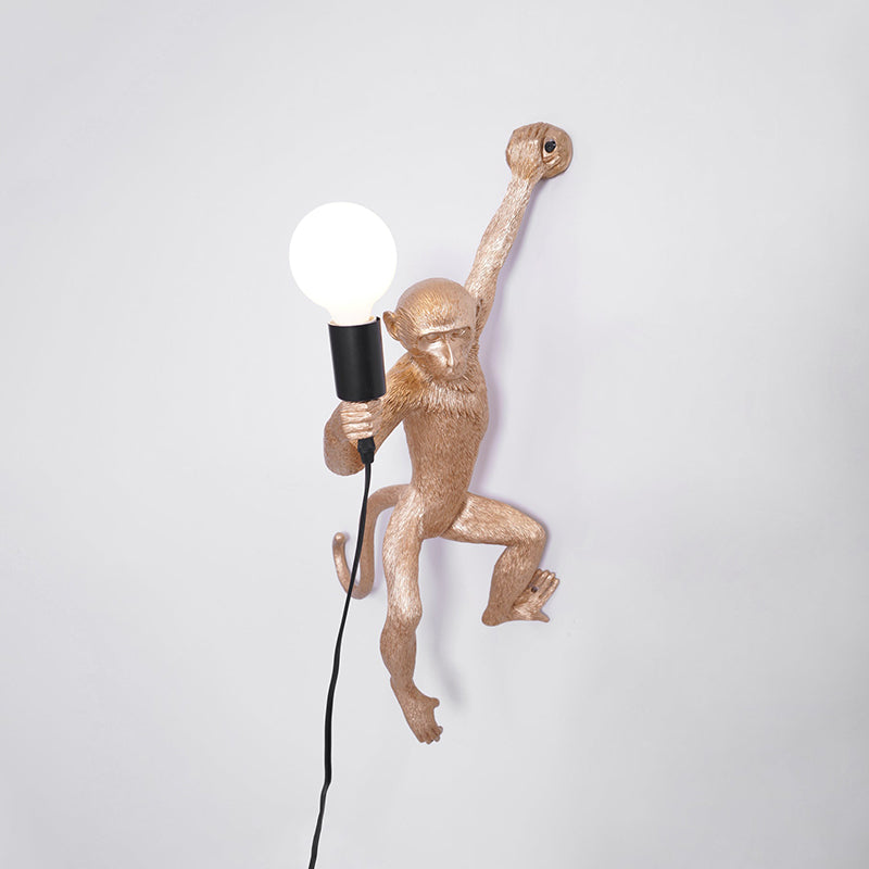 Cute Monkey Wall Lamp - LED Night Light for Kids Room, Nursery, Bedroom - Fun Animal-Themed Decor for Children's Spaces