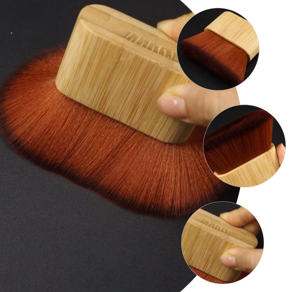 Professional Barber Neck Duster - Soft Fiber Wool Hair Styling Brush for Men | Perfect for Haircuts, Styling & Facial Grooming in Barbershops & Salons