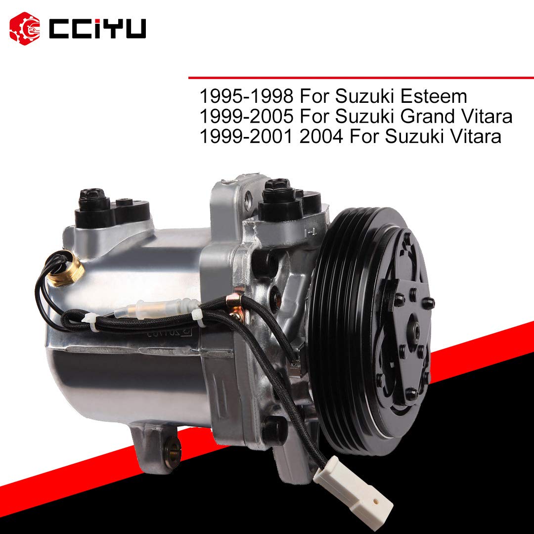 Suzuki Esteem AC Compressor 1995-1998 Replacement - High Performance Auto Air Conditioning Compressor Assembly for Car Repair & Summer Cooling