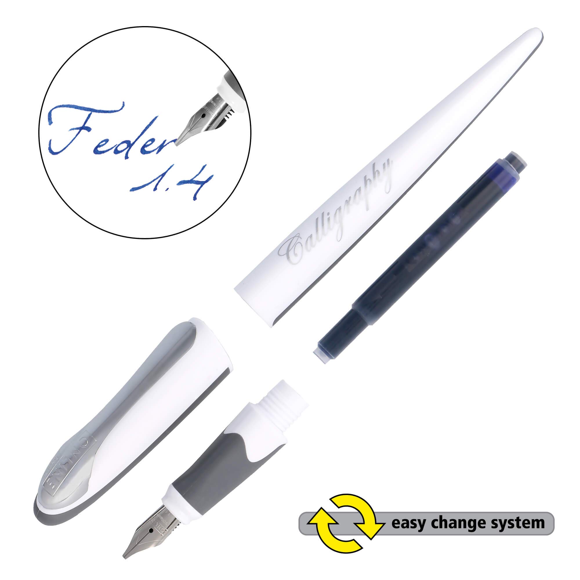 Premium Calligraphy Pen for Writers - Smooth Air White Ink - Perfect for Hand Lettering, Journaling & Artistic Writing