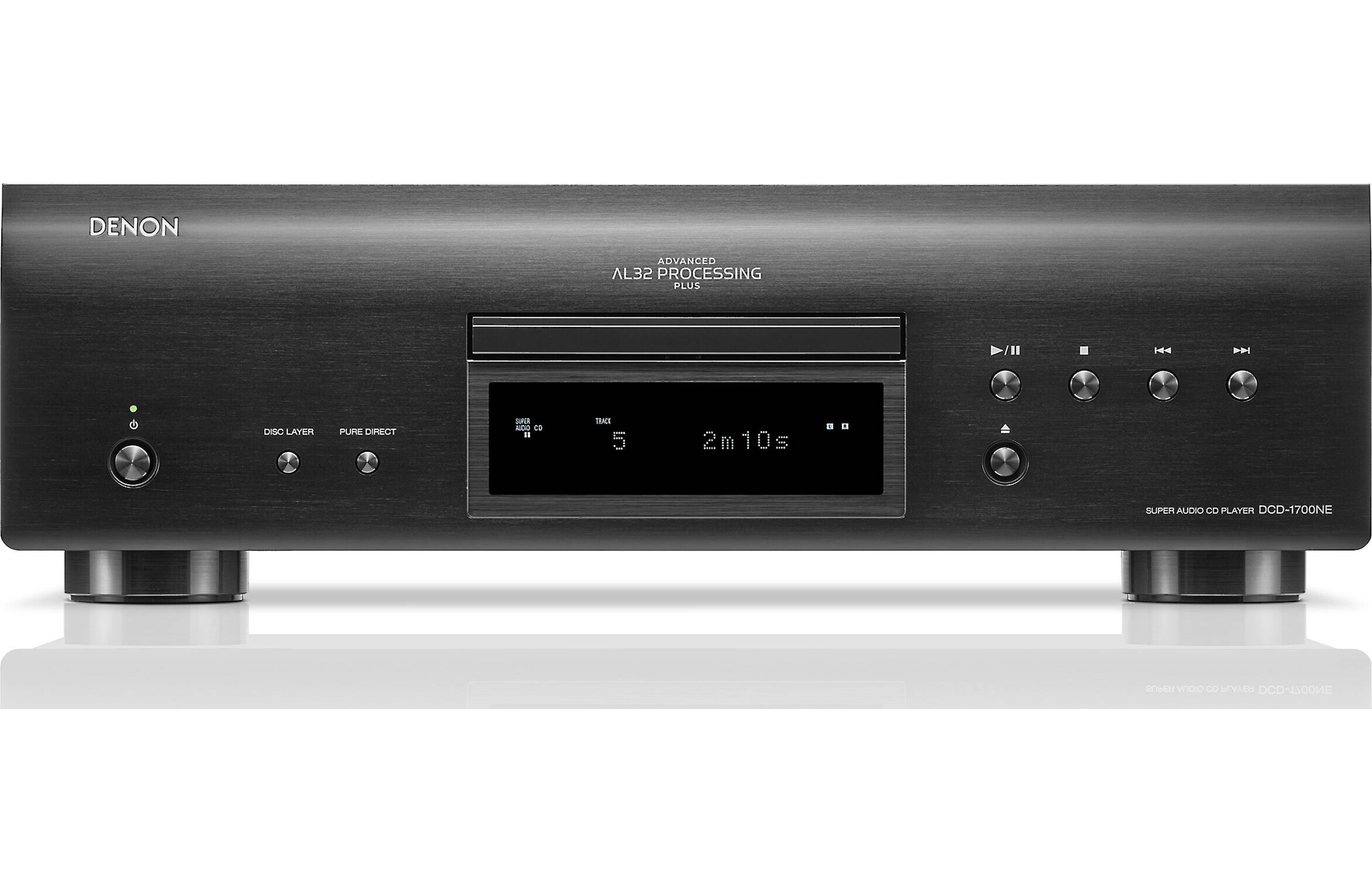 Denon DCD-1700NE Premium CD/SACD Player with AL32 Processing Plus - Hi-Fi Audio for Home Theater & Music Listening