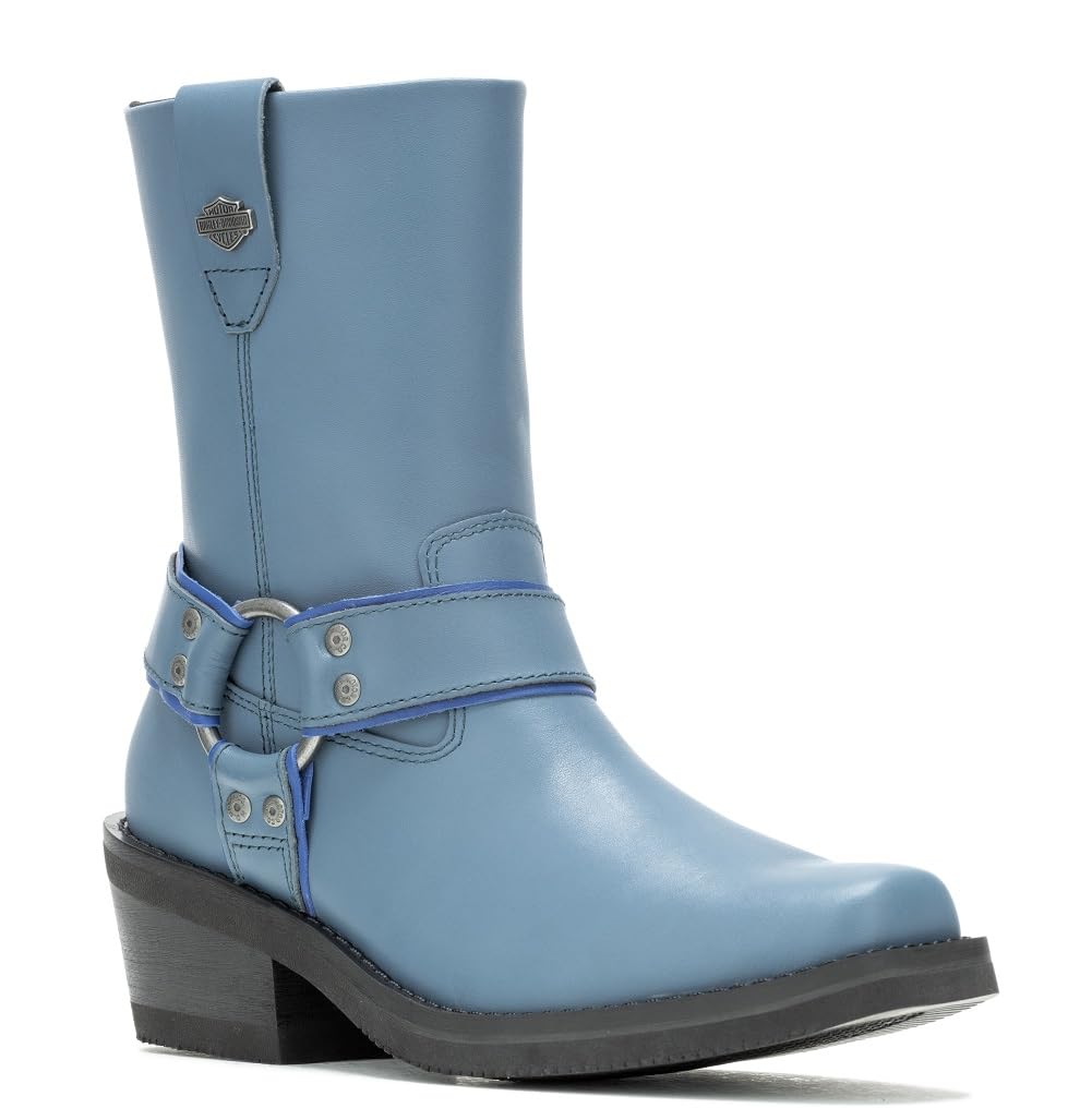 Harley-Davidson Women's Motorcycle Boots - Black Leather Riding Boots for Cruiser & Touring Bikes - Comfortable & Durable for Long Rides & Daily Commute