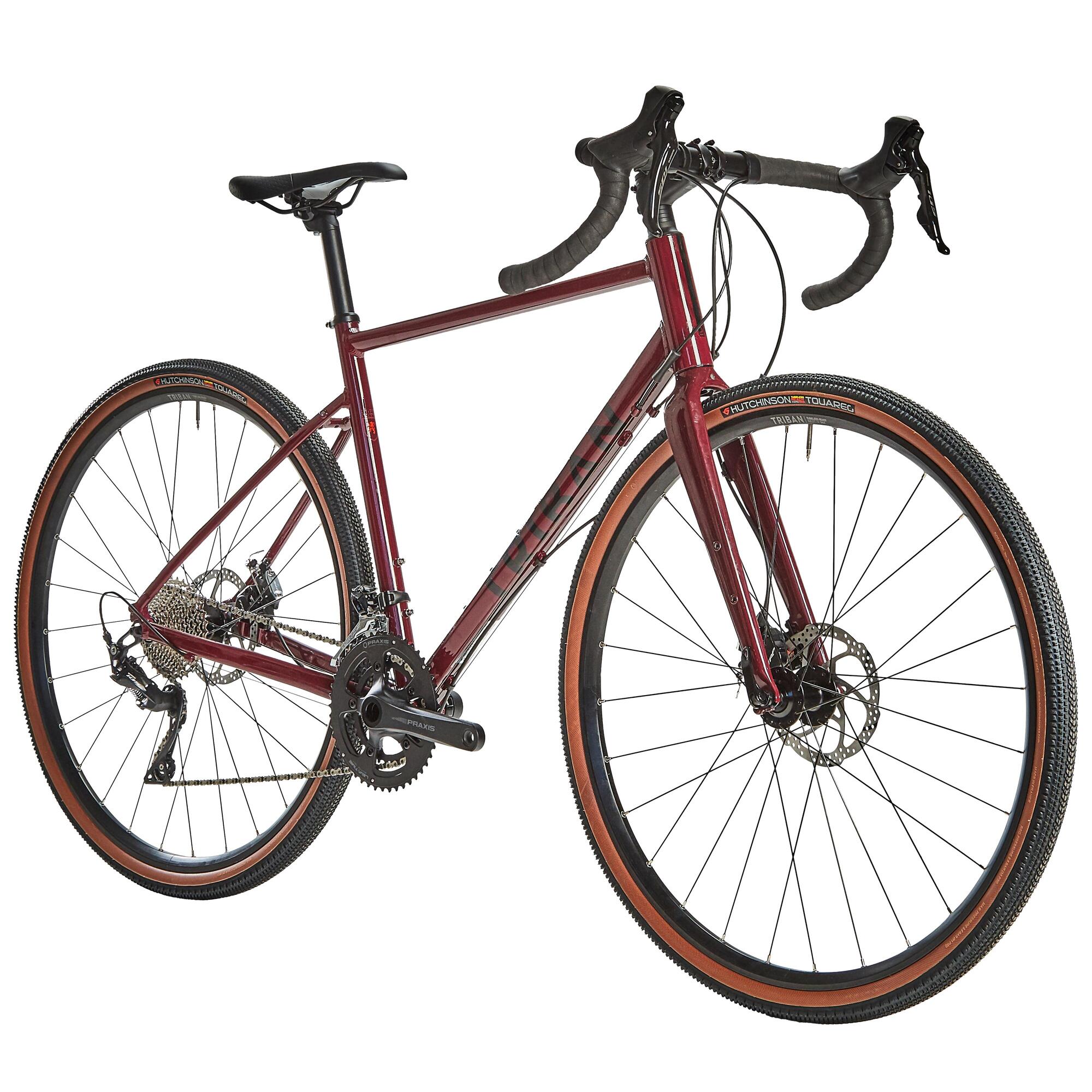Triban GRVL520 Subcompact Gravel Bike - Lightweight Aluminum Frame, 1x11 Speed for Off-Road Adventures | Perfect for Trail Riding, Commuting & Bikepacking
