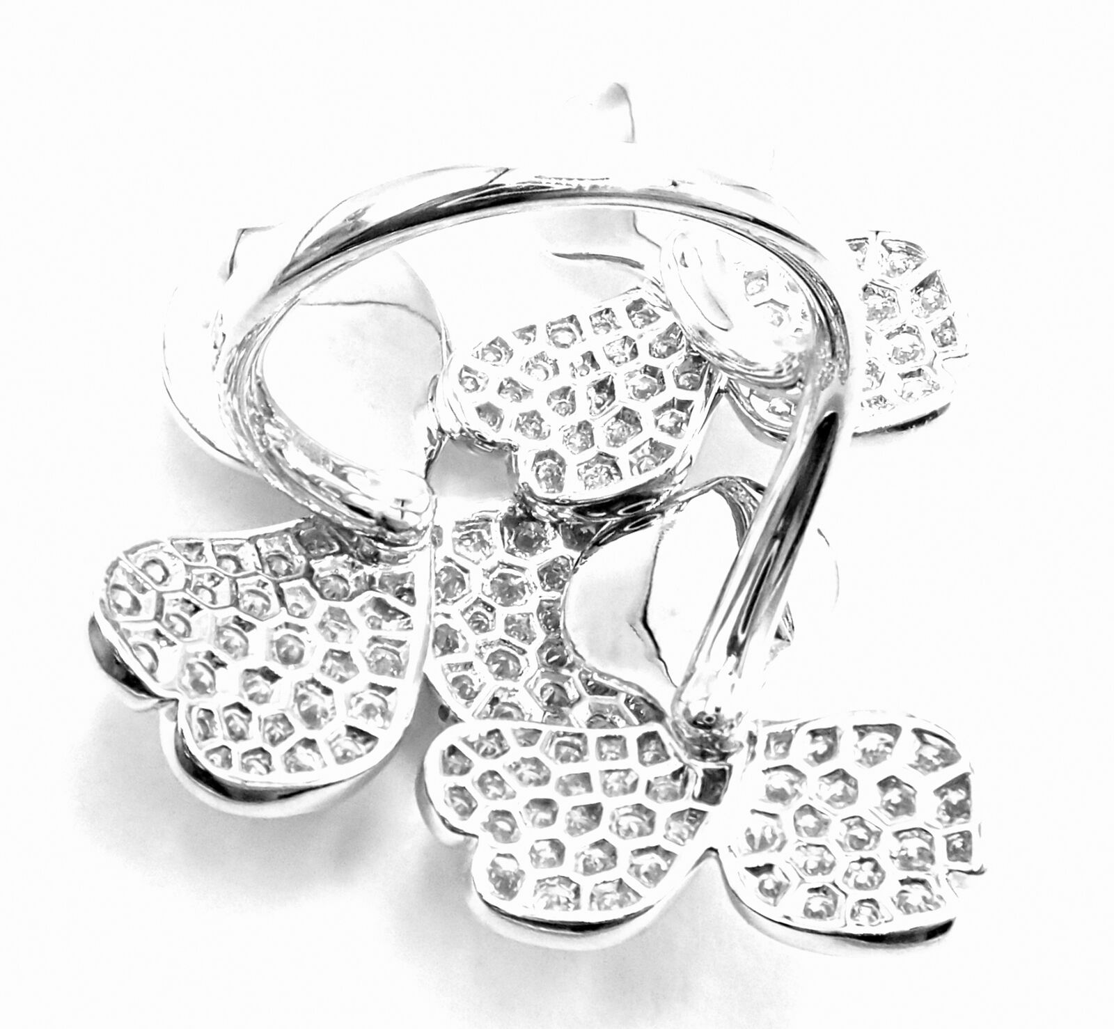Authentic Tiffany & Co Platinum Diamond Paper Flowers Ring - Elegant Statement Jewelry for Weddings, Anniversaries & Special Occasions