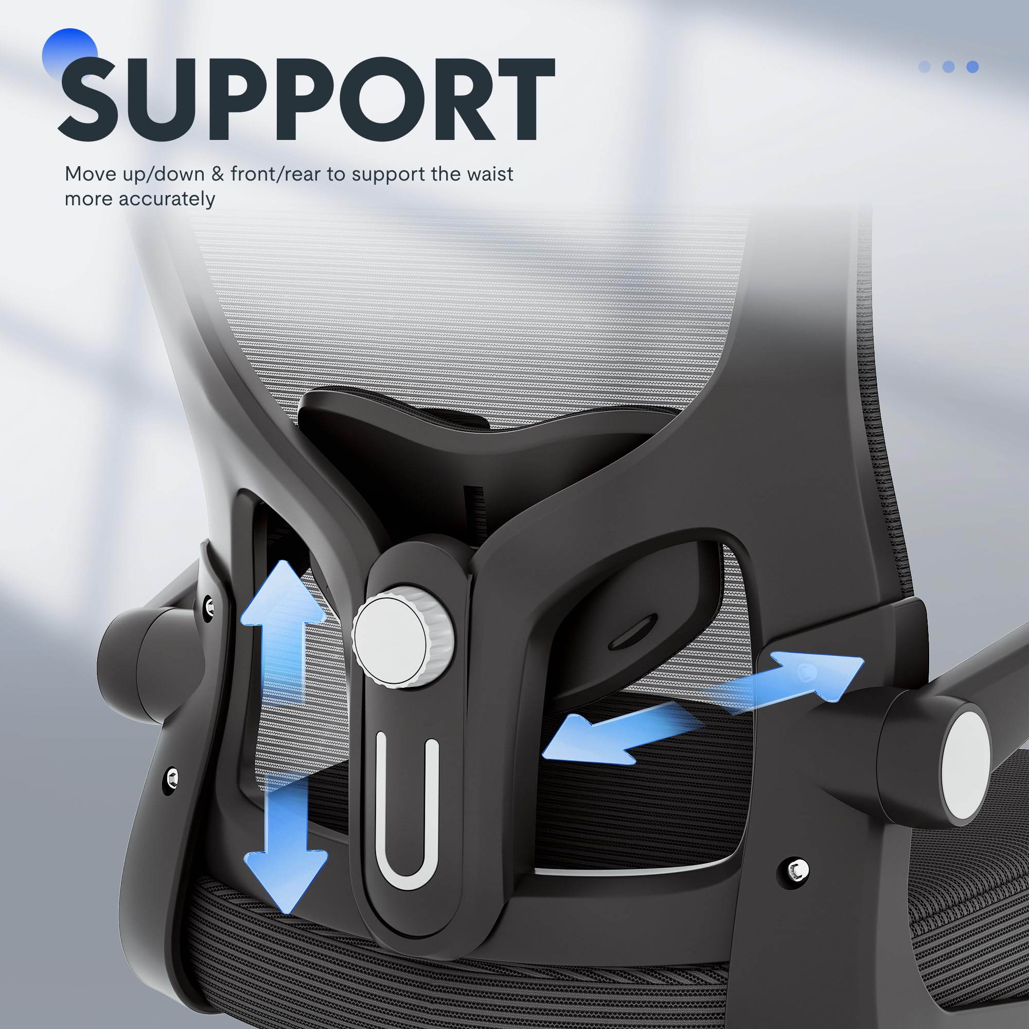 FLEXISPOT Ergonomic Office Chair - Adjustable Mesh Computer Desk Chair with 3D Flip-Up Armrests, Headrest & Lumbar Support - High Back Rolling Task Chair with Swivel Wheels (Black, 2-Pack) - Perfect for Home Office, Gaming & Workspace Comfort